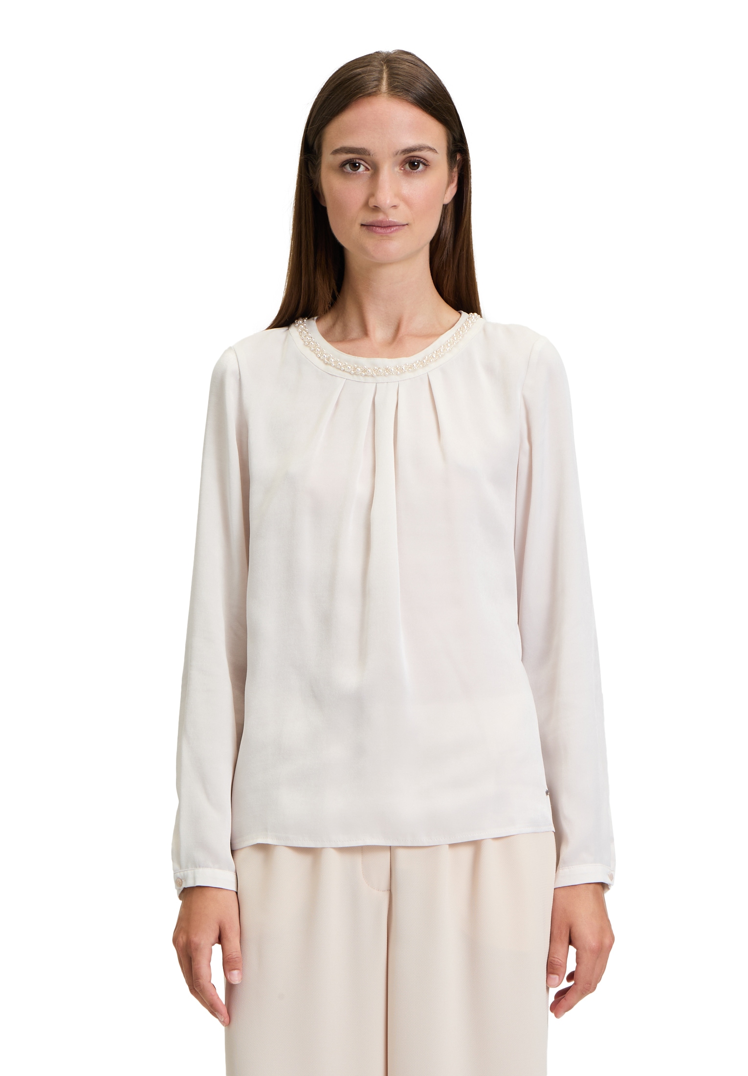 Betty&Co Schlupfbluse »Schlupfbluse mit Perlen«
