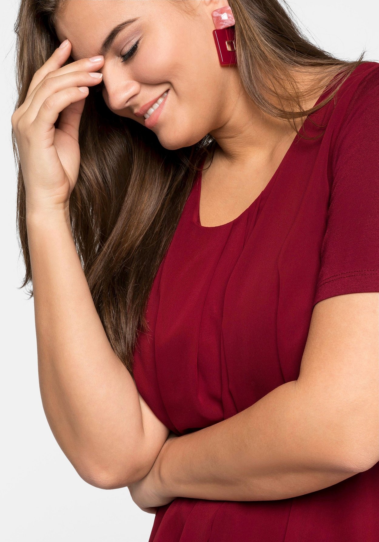 Sheego Blusenshirt »Blusenshirt im Lagenlook«