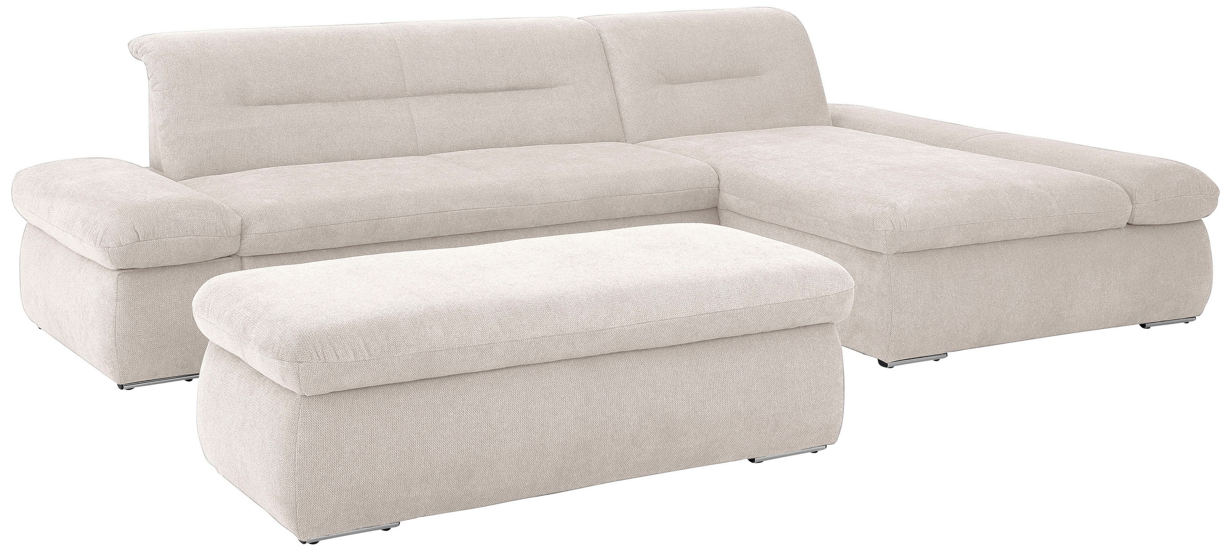 INOSIGN Ecksofa »Avesa L-Form«, Wahlweise mit Armteilvertsellung und Bettfunktion, B/T/H: 300/172/80cm