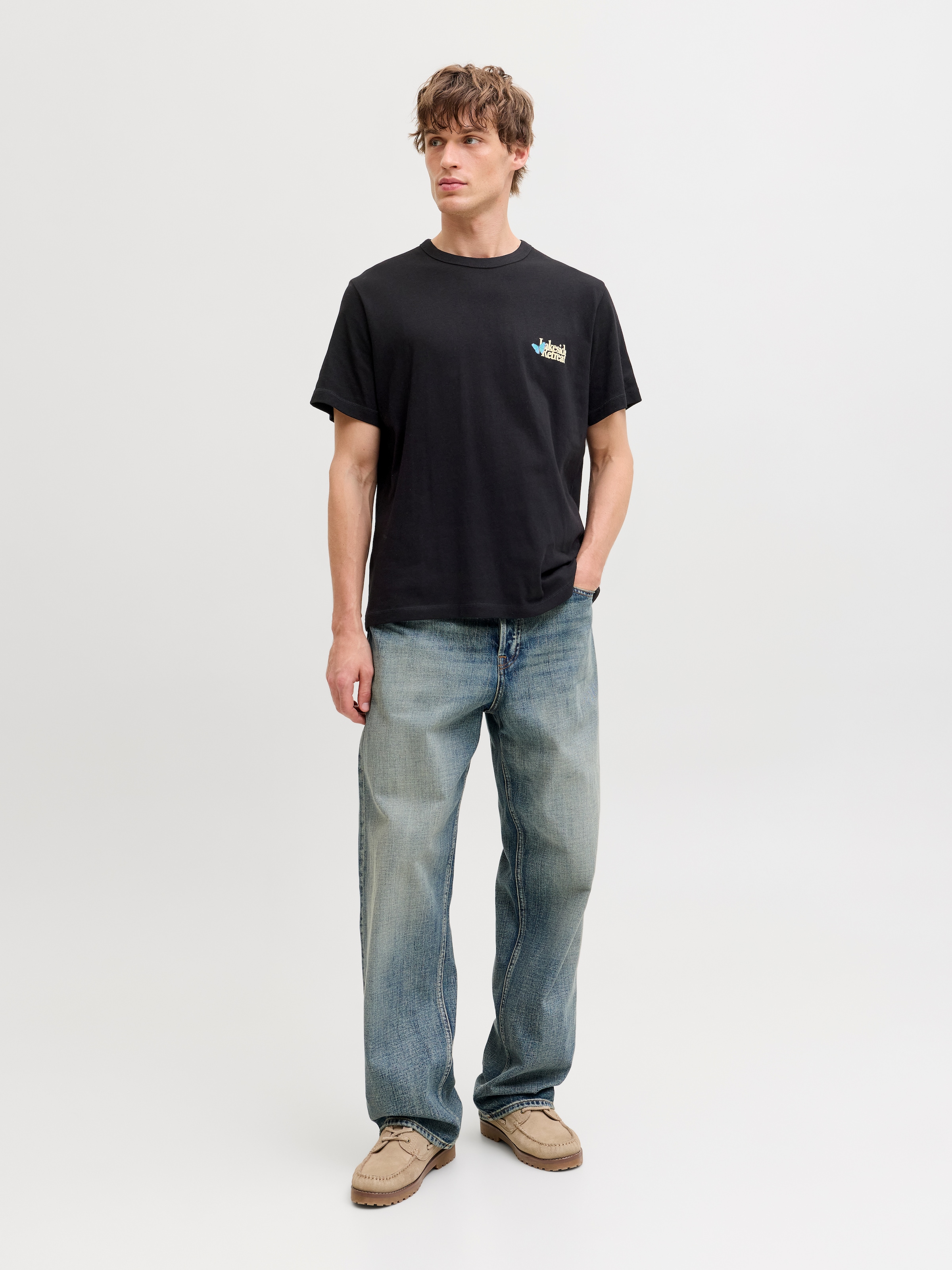 Jack & Jones T-Shirt »JORMONTAUK MULTICOLOR GRAPHIC TEE CN«
