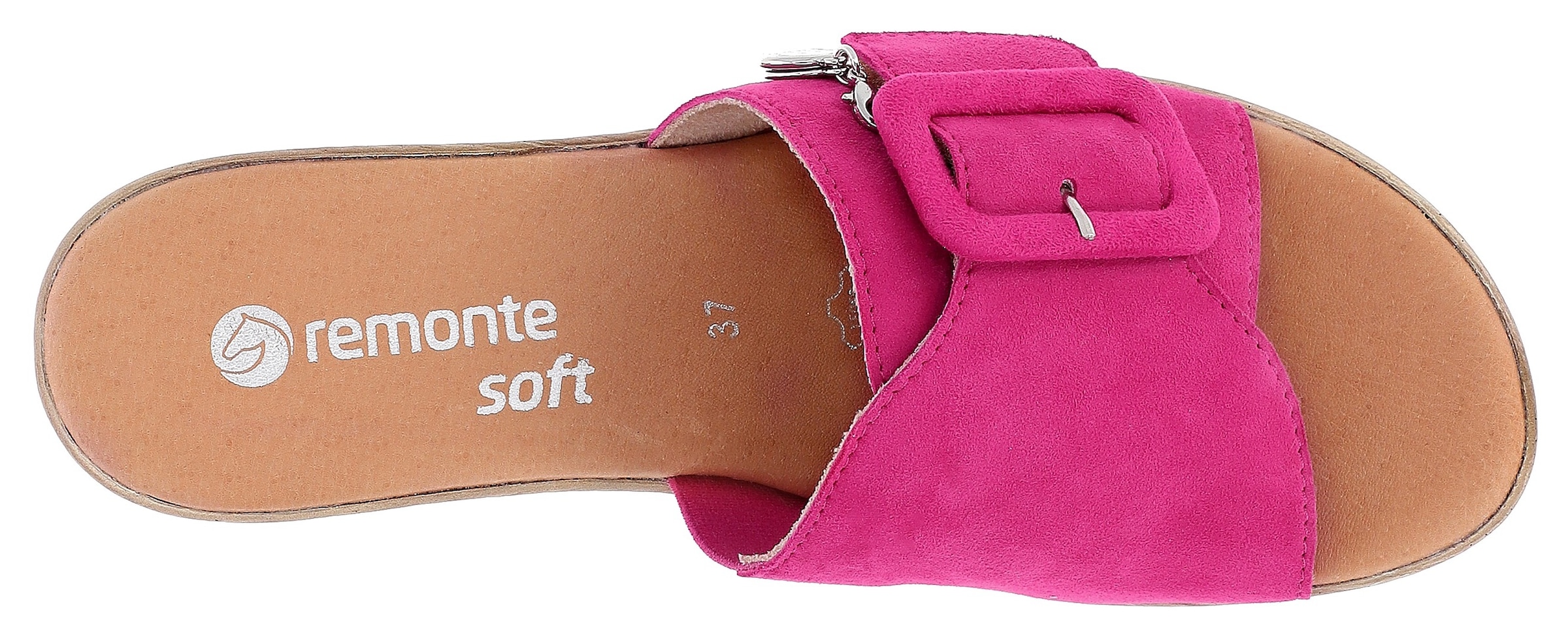 Remonte Pantolette »ELLE-Collection«, Blockabsatz, Sommerschuh, Schlappen, Zierschnalle, ELLE-Collection