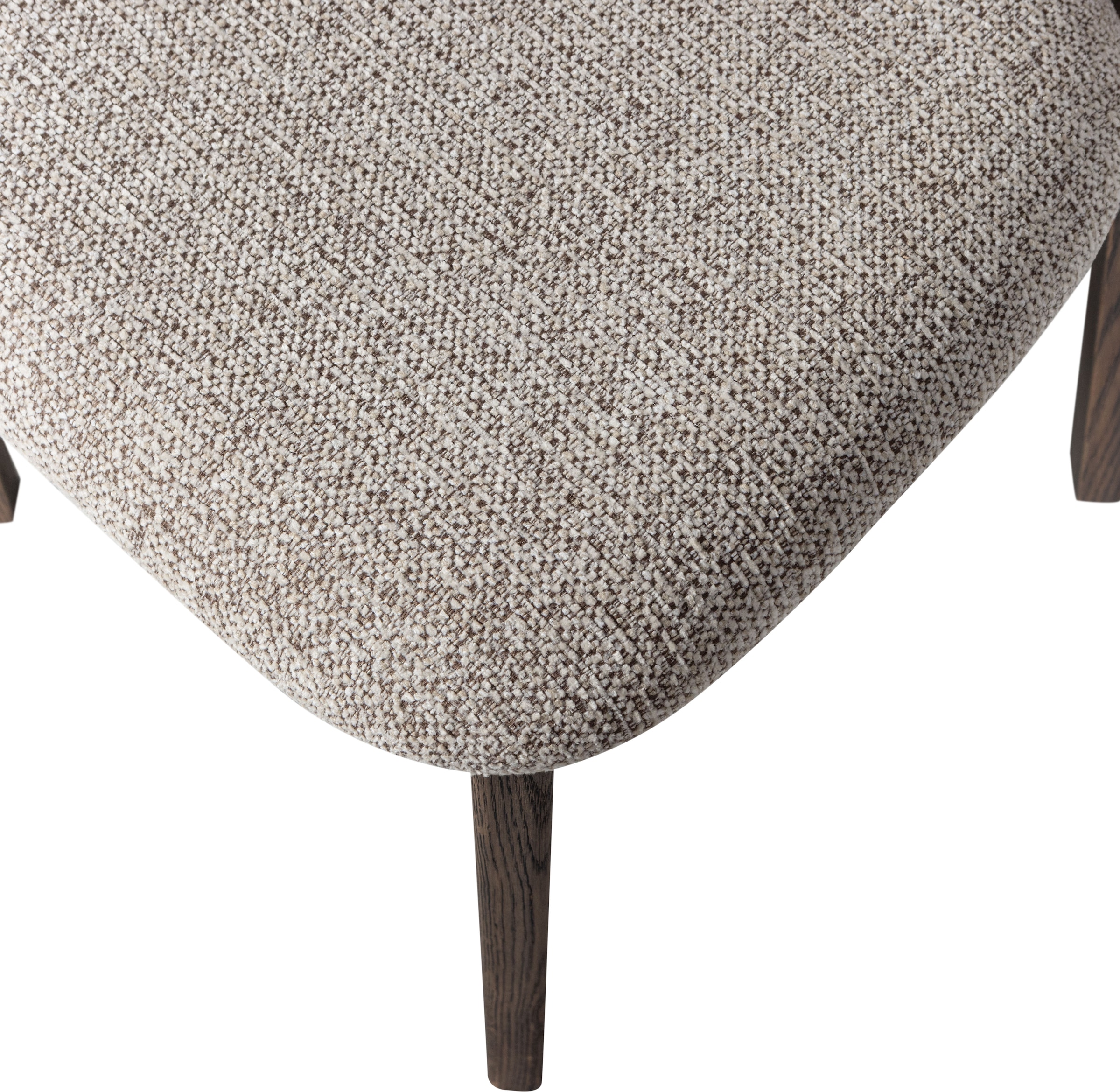 WOOOD Esszimmerstuhl »Udar mit Melange-Gewebe More und Eichengestell H 82 cm« (Set) 2 Stk.(Set, 2 St), strapazierfähiger Stoff, moderne Gestaltung