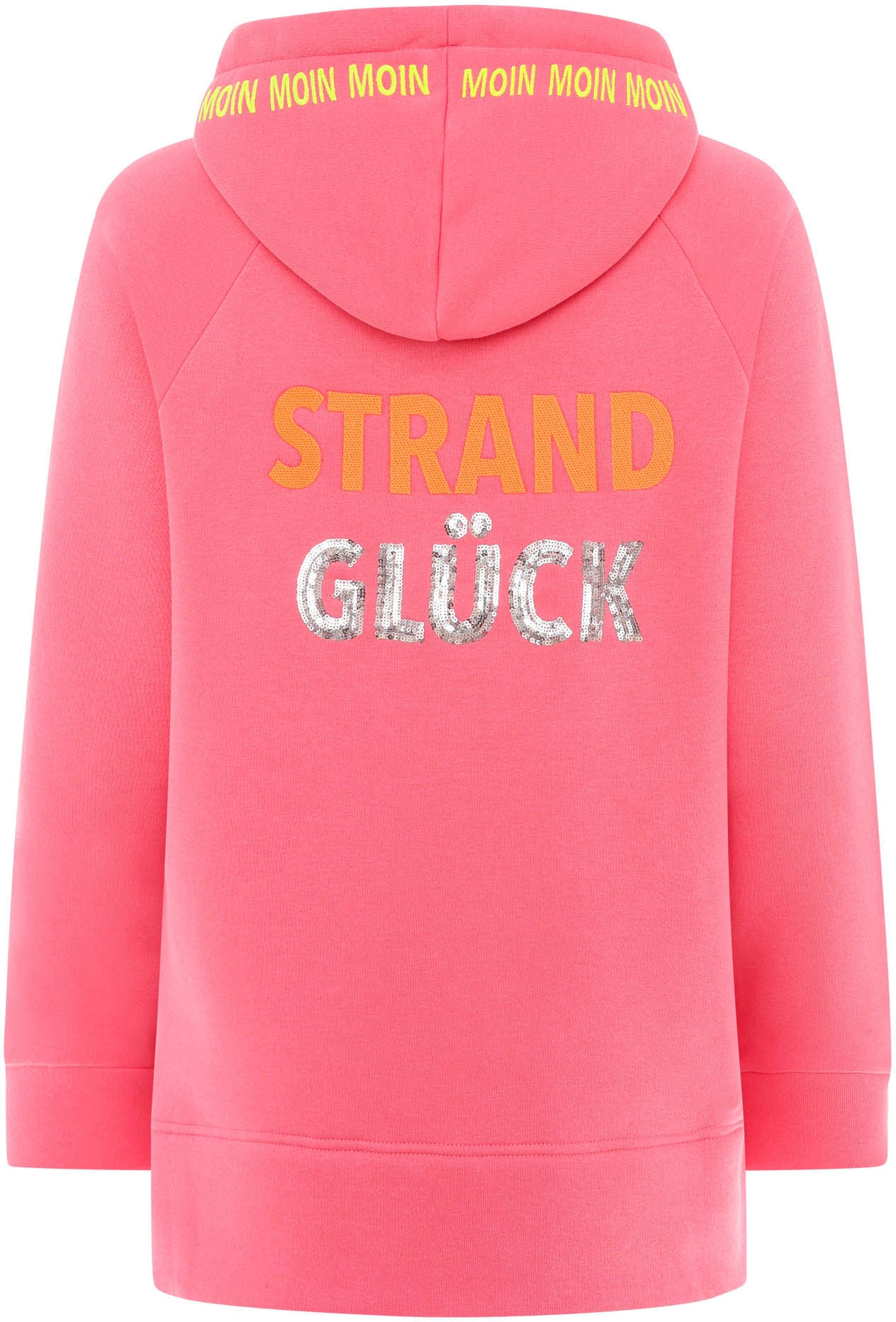 Zwillingsherz Hoodie »"Strandglück Paillette"«, mit Anker-Motiv und "Moin"- Schriftzug