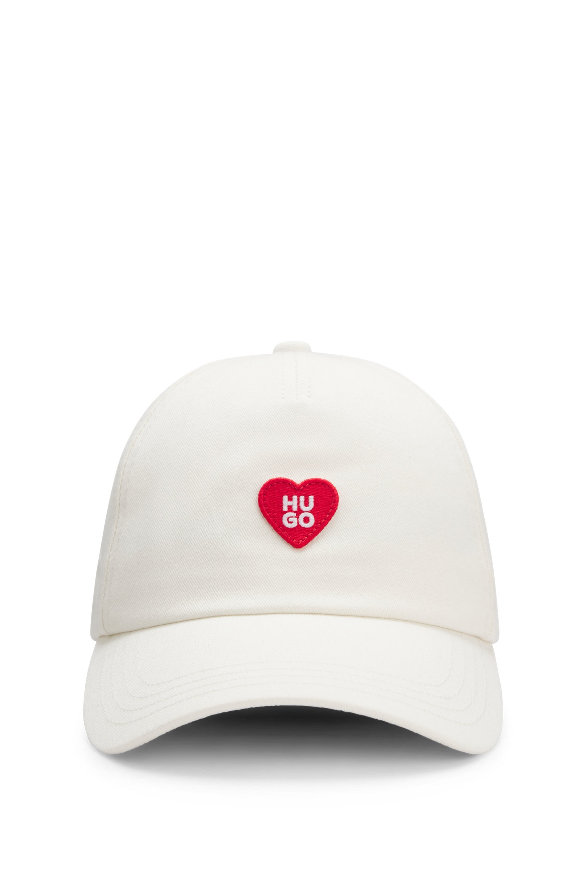 HUGO Baseball Cap »Cara Valentine« mit Aufnäher, Baumwoll-Twill