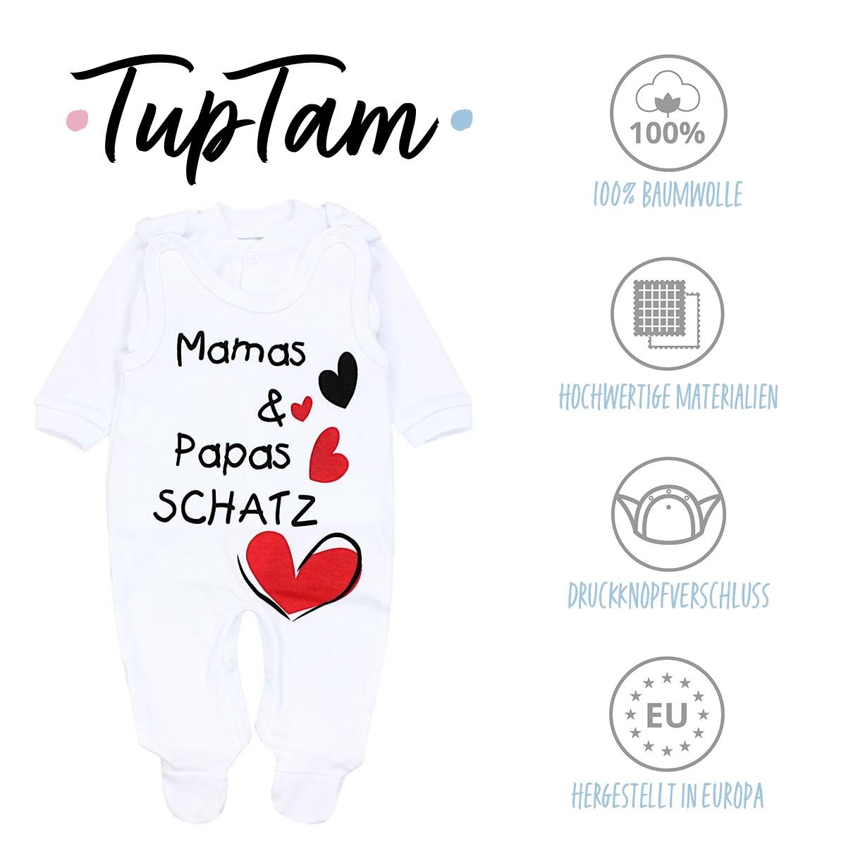 TupTam Strampler »Strampler Baby Strampler Set mit Spruch«