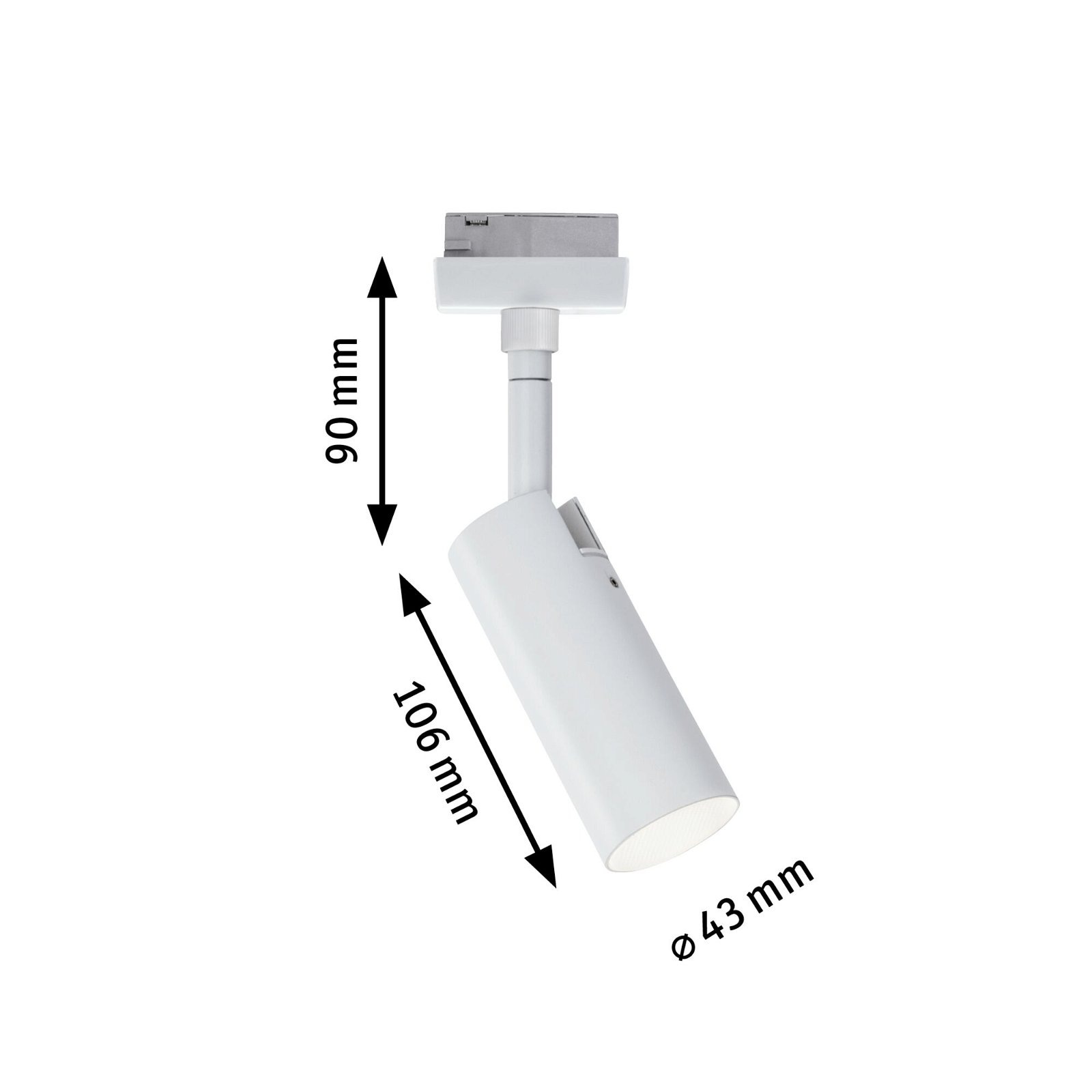 Paulmann Schienensystem-Leuchten »URail Schienenspot Tubo Einzelspot 237lm 4,5W 3000K 230V«