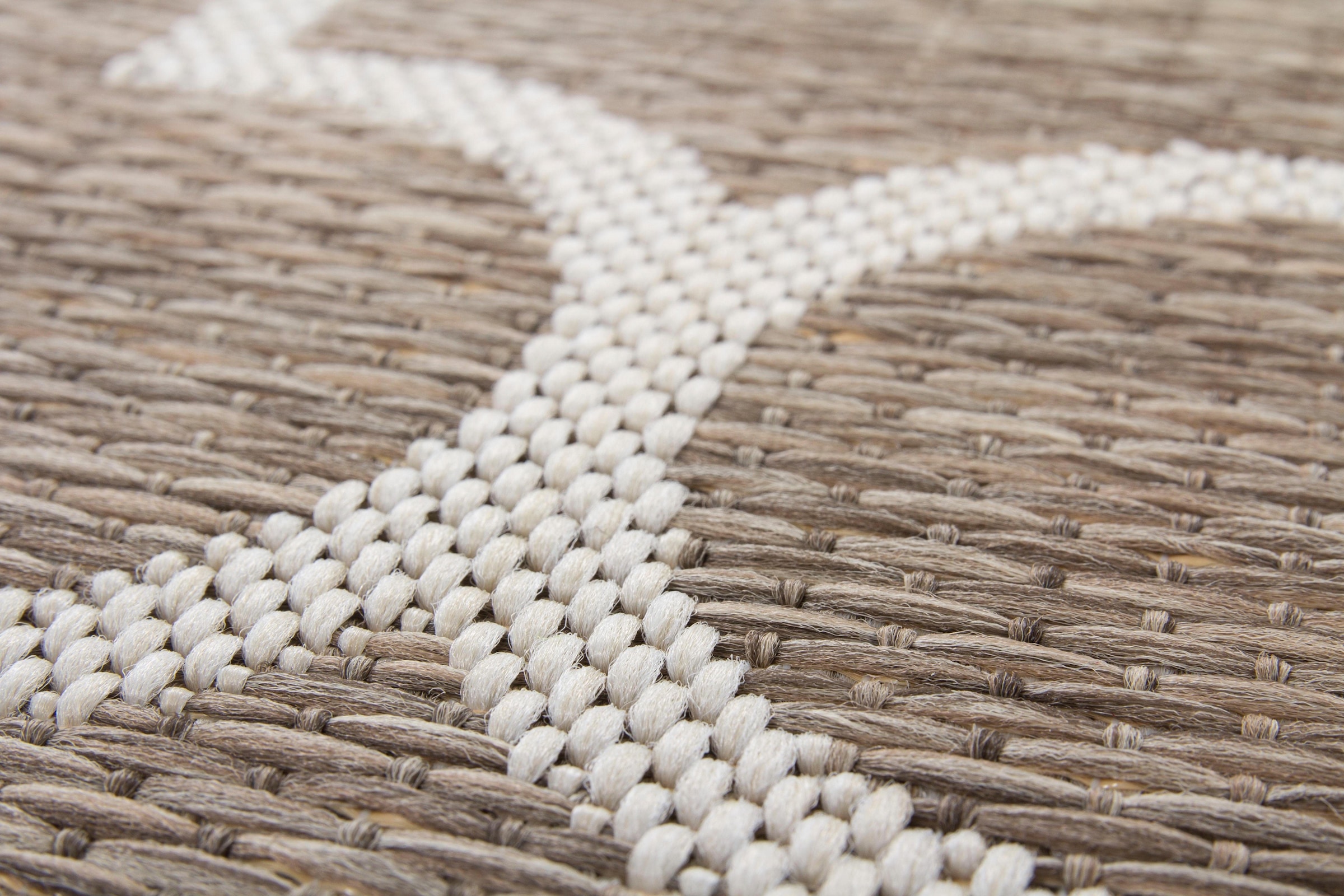 my home Teppich »Valon«, rechteckig, 7 mm Höhe, Indoor und Outdoor geeignet, Wohnzimmer