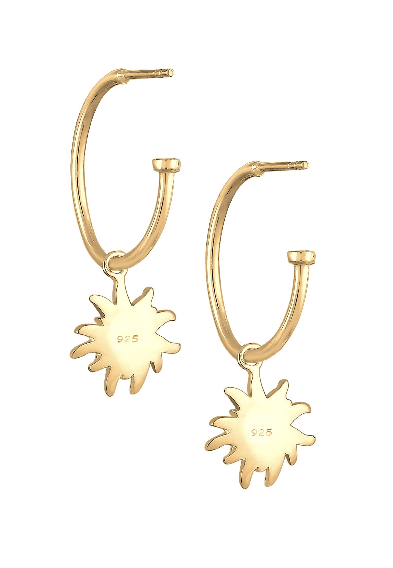 Elli Paar Creolen »Ohrringe Creole Edelweiss 925 Sterling Silver«