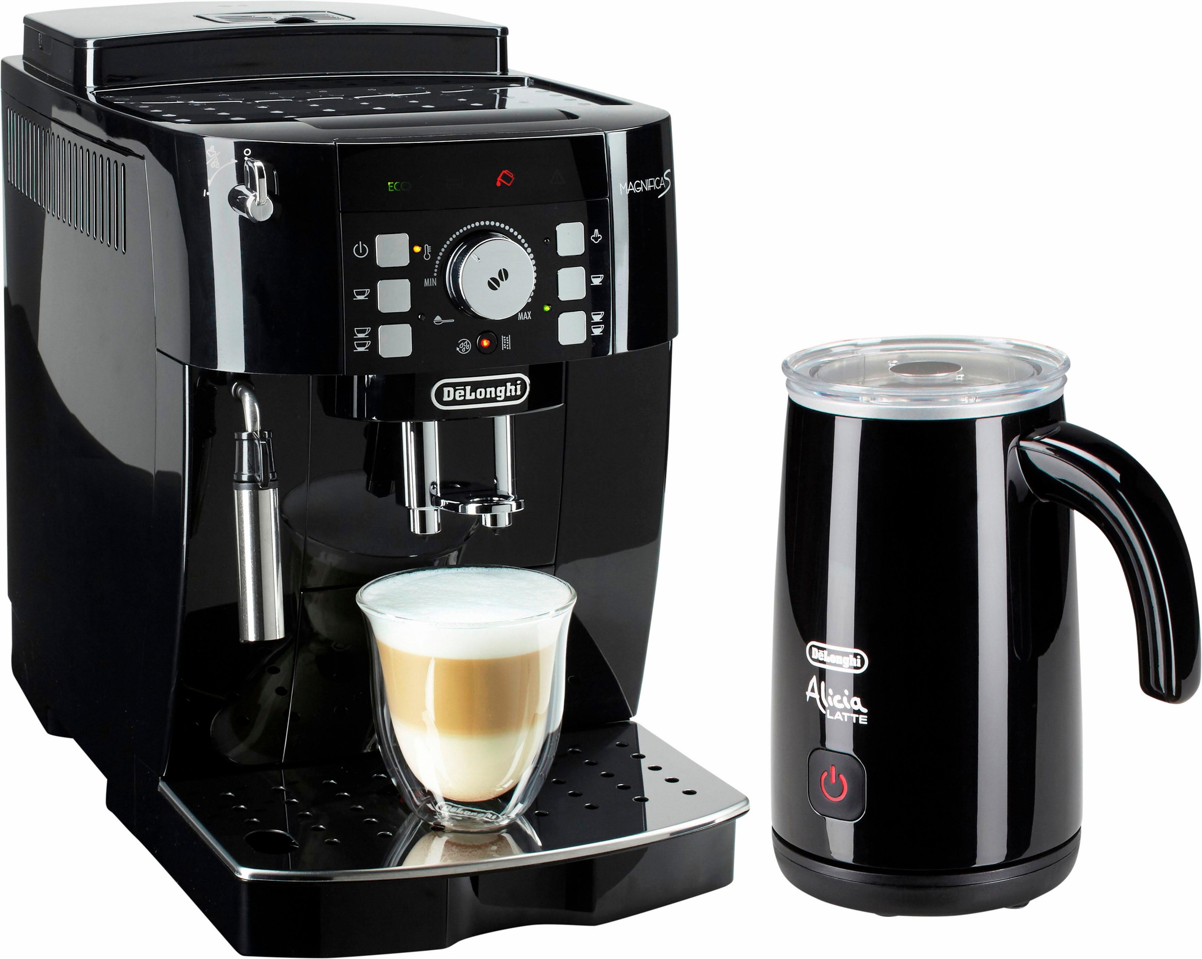 Kaffeevollautomat ECAM 21.118.B, 1,8l Tank, Kegelmahlwerk
