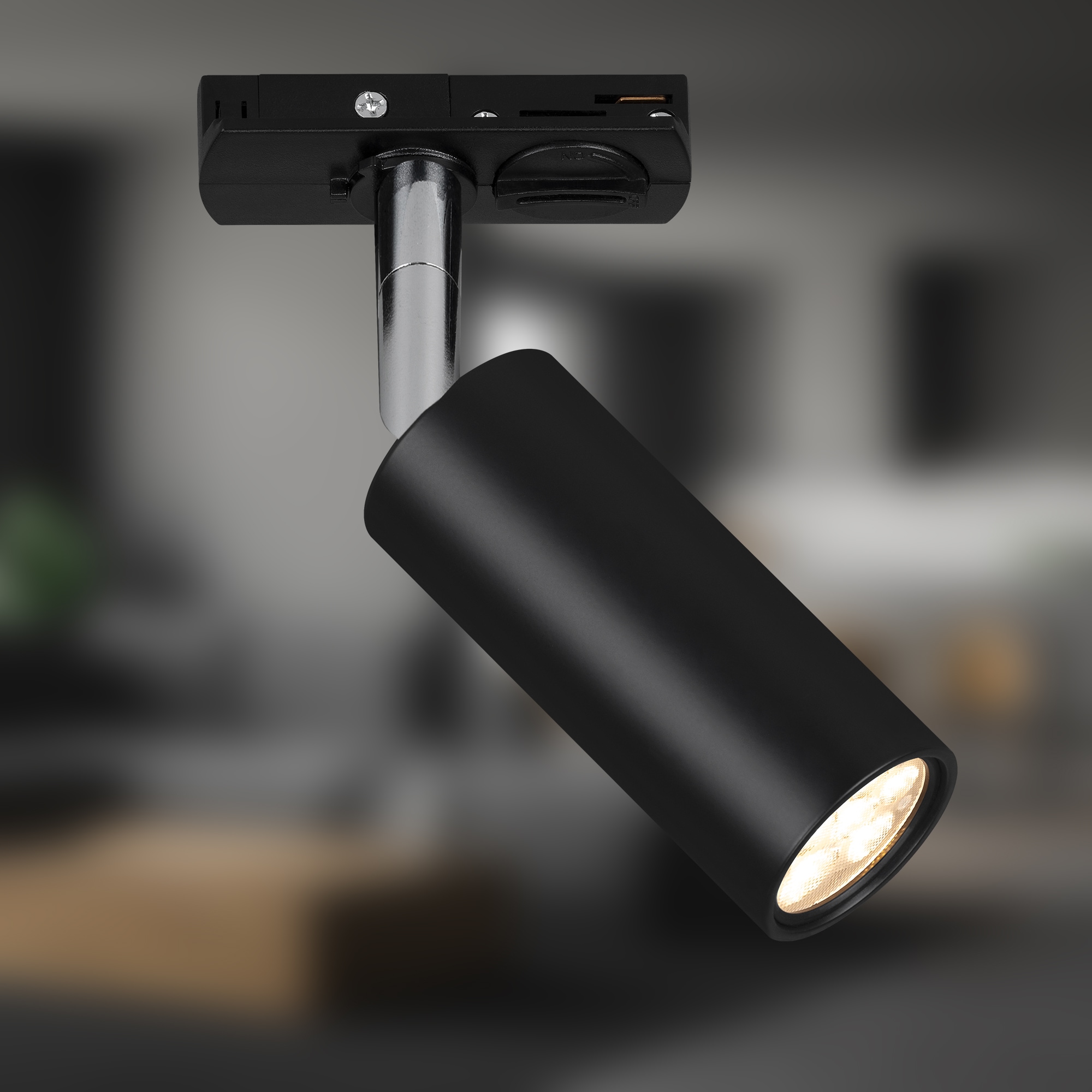 Briloner Leuchten Schienensystem-Leuchten »RAIL« LED-Board 1 Stk. LED Spotlight 40x100 mm Schwarz 5,5W Schienensystem Rail Büro