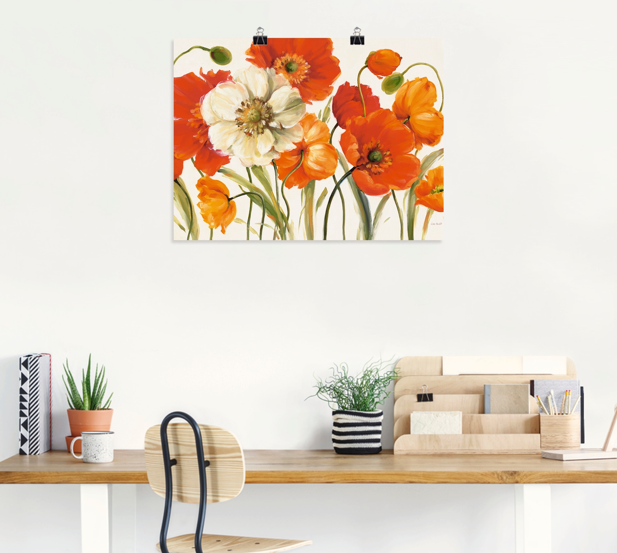 Artland Wandbild »Mohnblumen I« Blumen 1 Stk. tlg. als Leinwandbild, Poster, Wandaufkleber in verschied. Größen