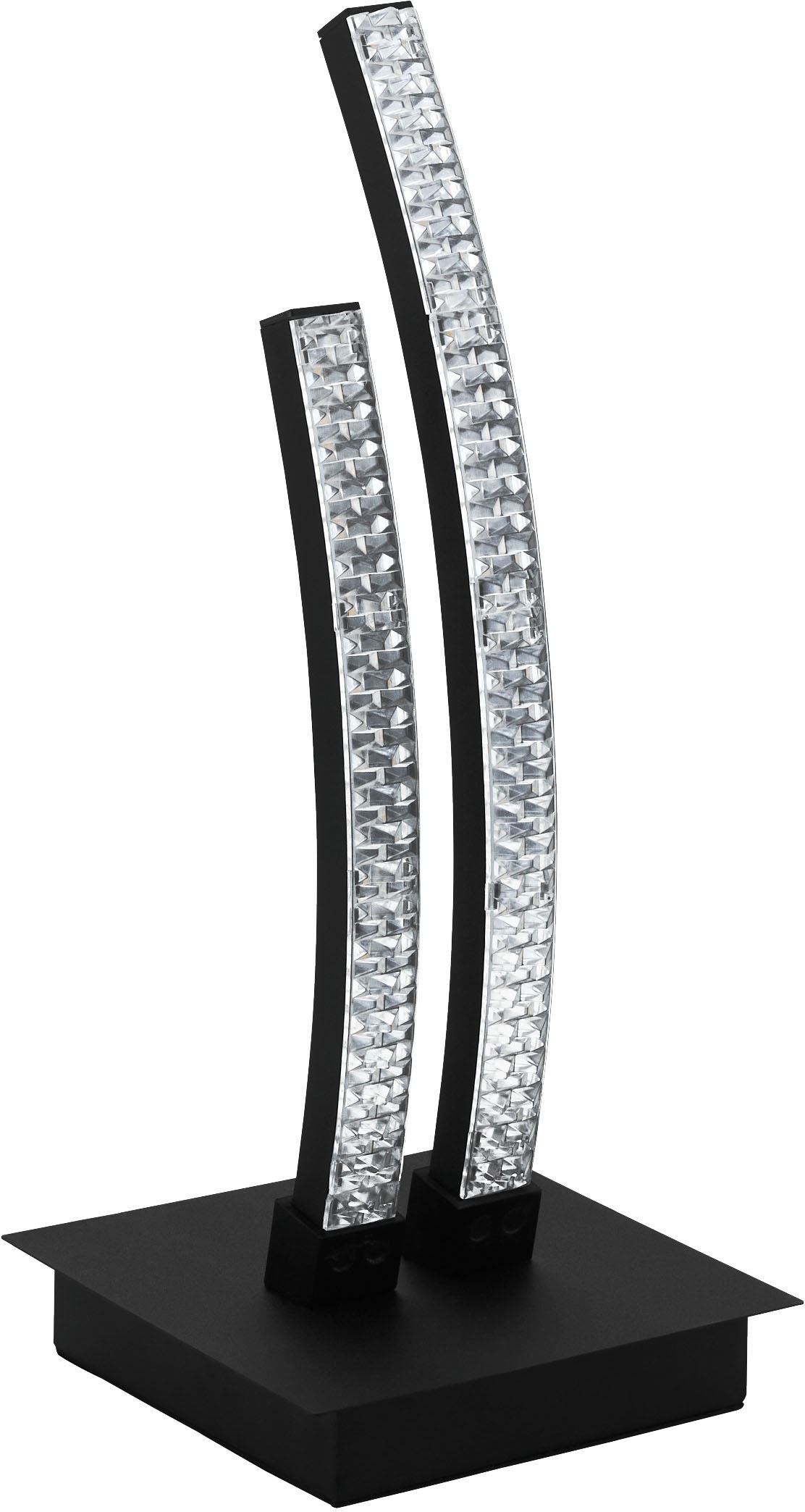 Eglo Tischleuchte »LEJIAS« LED-Modul 1 Stk. Warmweiß Tischleuchte in schwarz aus Stahl - 8W - Warmweiß in schwarz, Größe Höhe: 33 cm