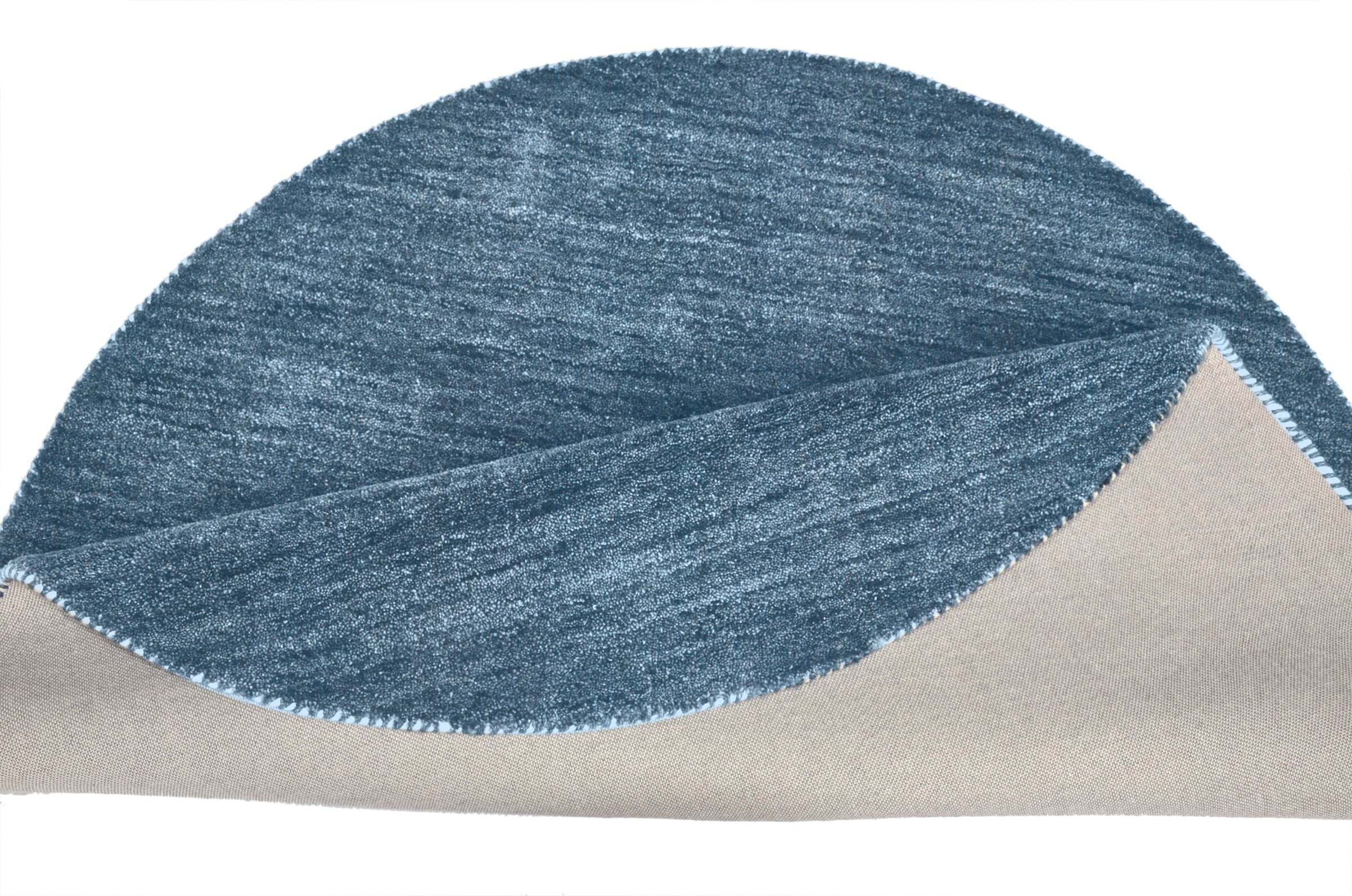 THEKO Wollteppich »Gabbeh Uni, Handgefertigt, Teppich, meliert, reine Wolle,« rund 14 mm Höhe Wohnzimmer, Esszimmer, Schlafzimmer, auch als Läufer oder rechteckig