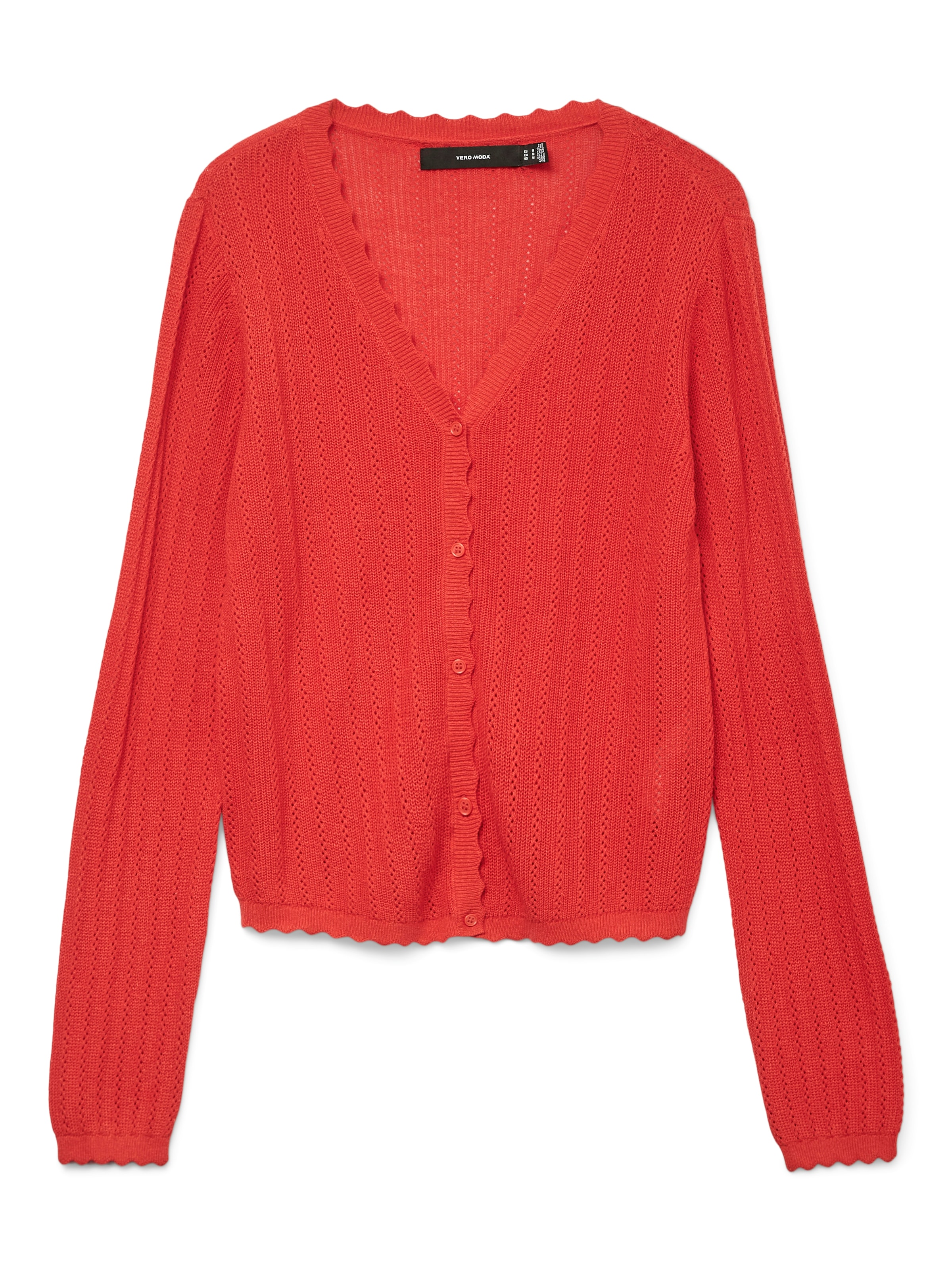 Vero Moda Strickjacke »VMLUXLIGHT POINTELLE LS V-NECK CARDIGAN«
