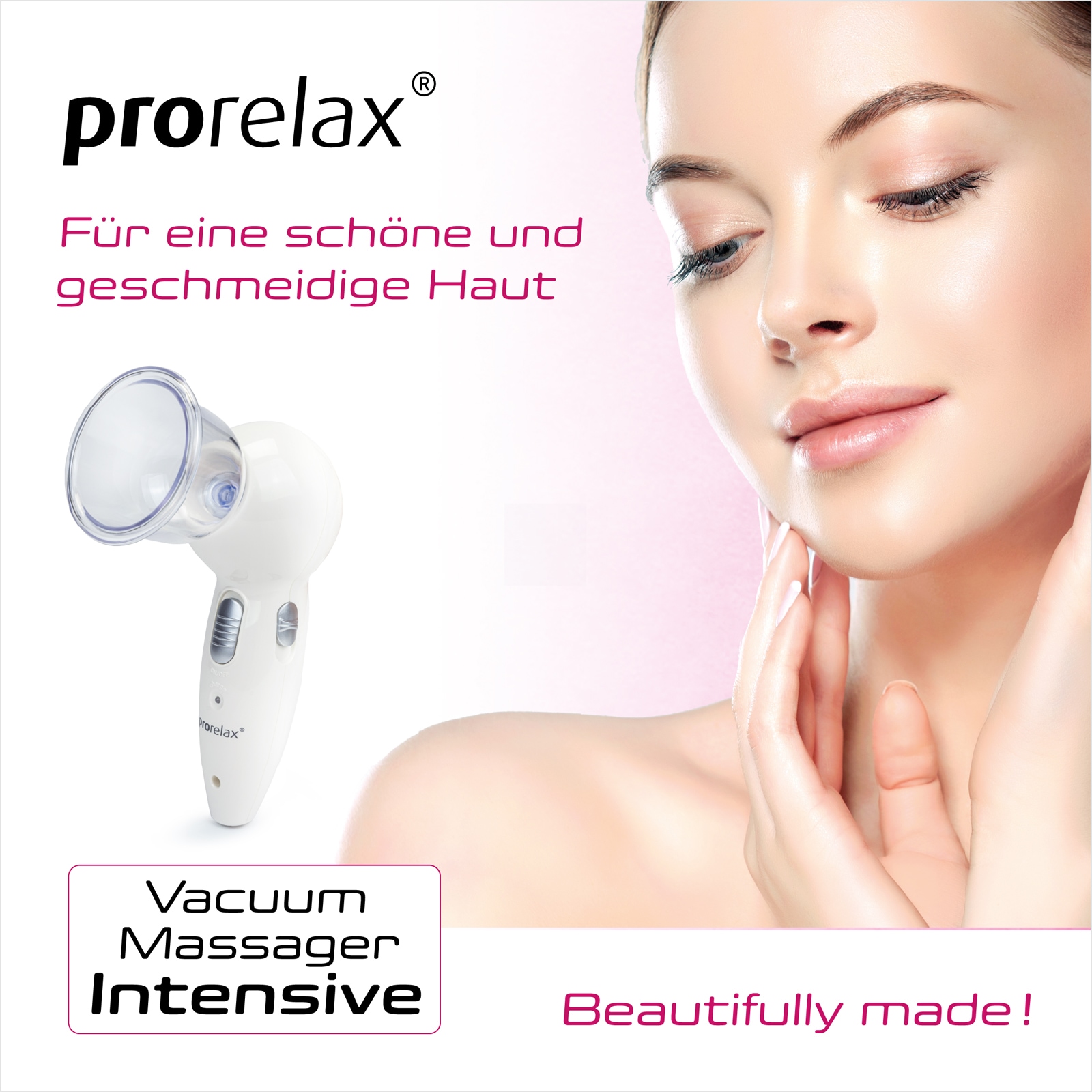 prorelax Vakuum-Massager »39213 Intensive«, Akku-& Netzbetrieb