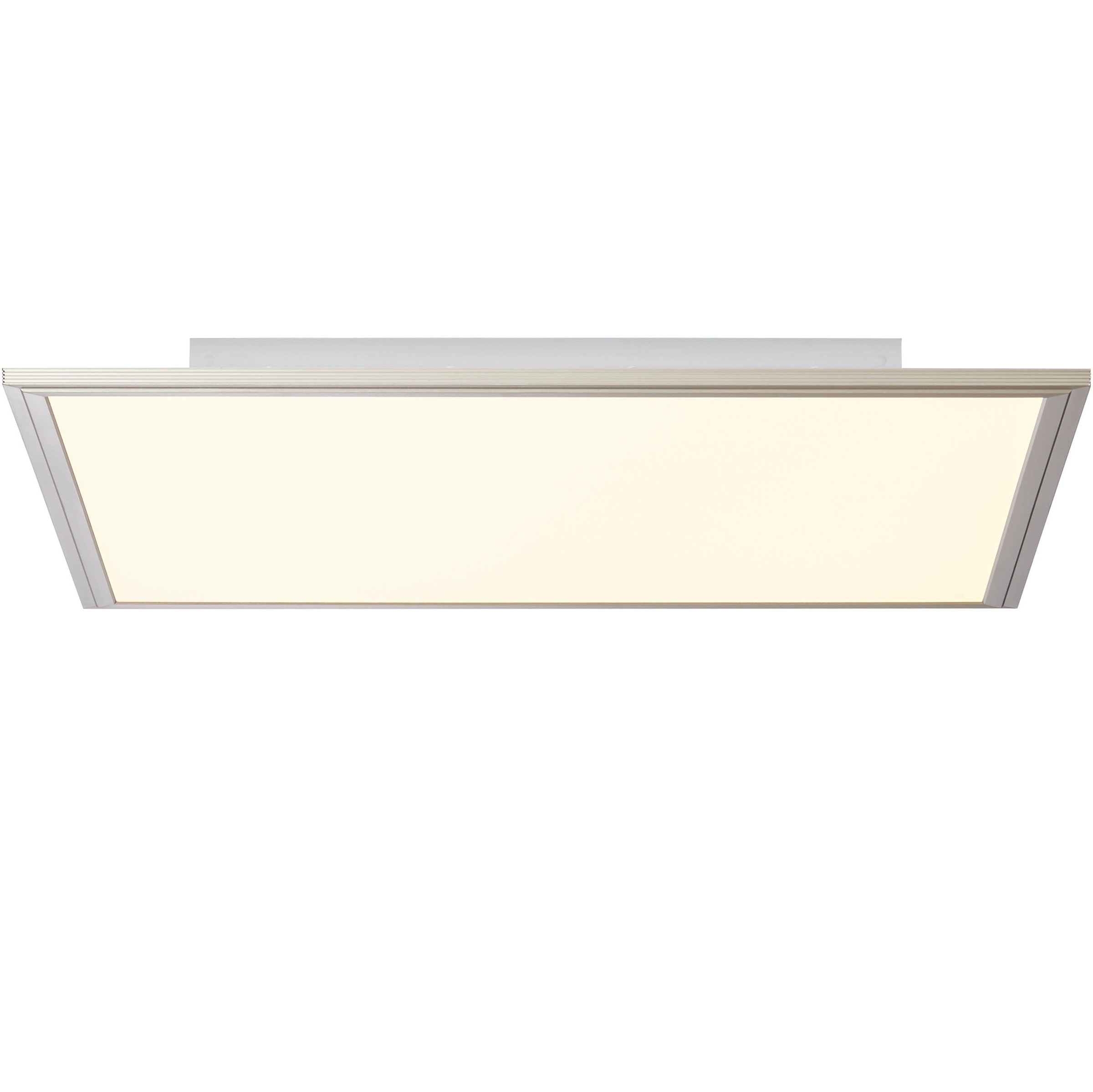 Brilliant Leuchten Flat LED Deckenaufbau-Paneel 60x60cm nickel eloxiert/weiß