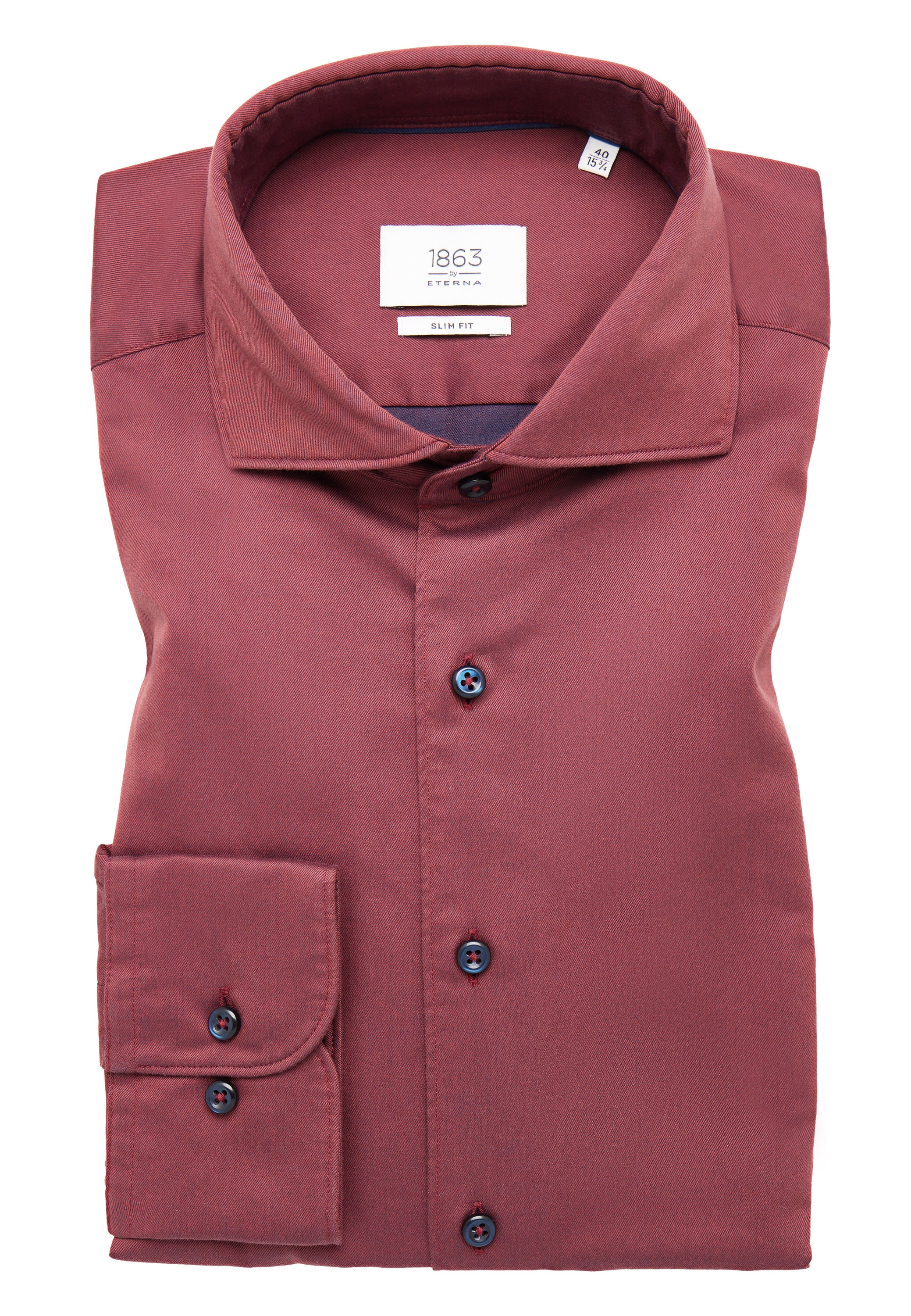 Eterna Langarmhemd »SLIM FIT« EASY IRON (bügelleicht)