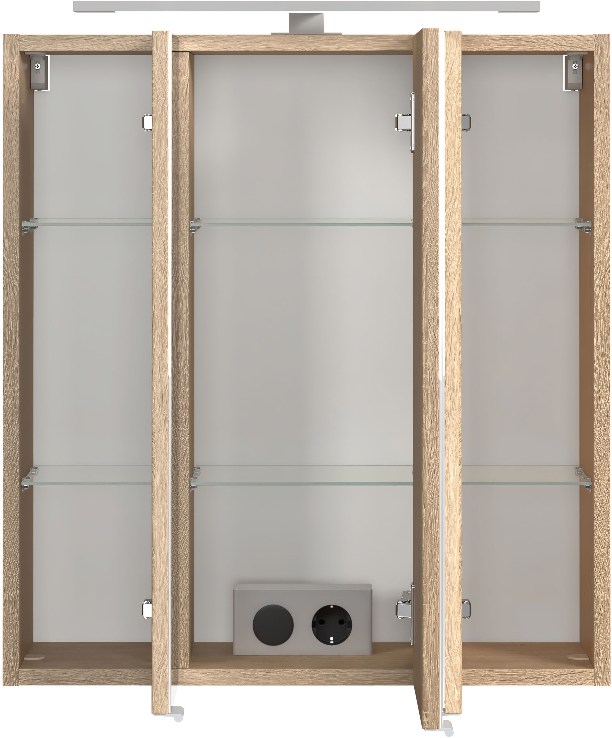 welltime Badmöbel-Set »Eixo«, 60 cm breit, Badmöbel mit LED-Beleuchtung