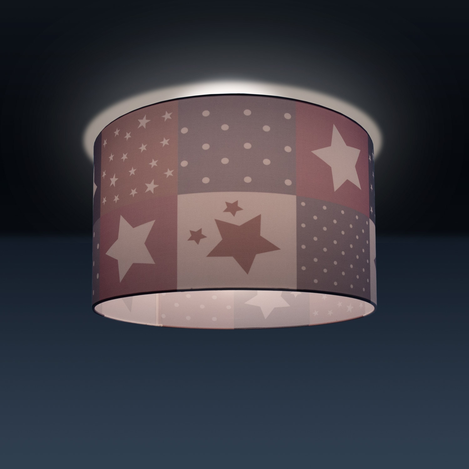 Paco Home Deckenleuchte »Cosmo 345«, 1 flammig, Leuchtmittel E27 | ohne Leuchtmittel, Kinderlampe Deckenlampe LED Kinderzimmer Lampe Sternen Motiv E27