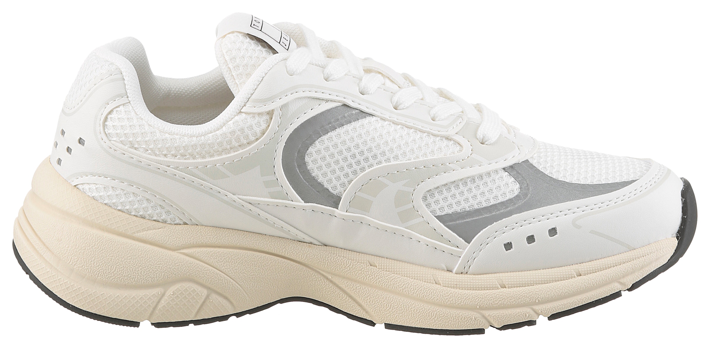 Tommy Jeans Keilsneaker »ARCHIVE'25«, Plateau, Freizeitschuh, Halbschuh, Schnürer mit Kontrastbesatz