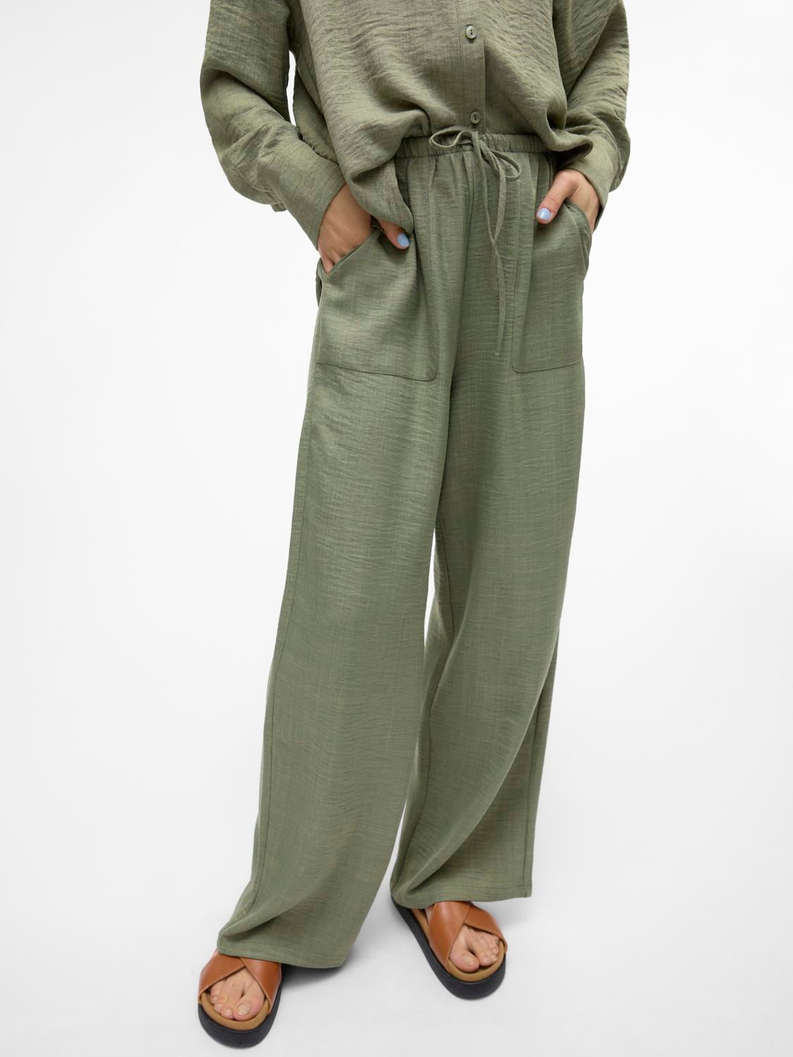 Vero Moda Schlupfhose »VMMELANEY HW LOOSE PANT WVN GA NOOS«