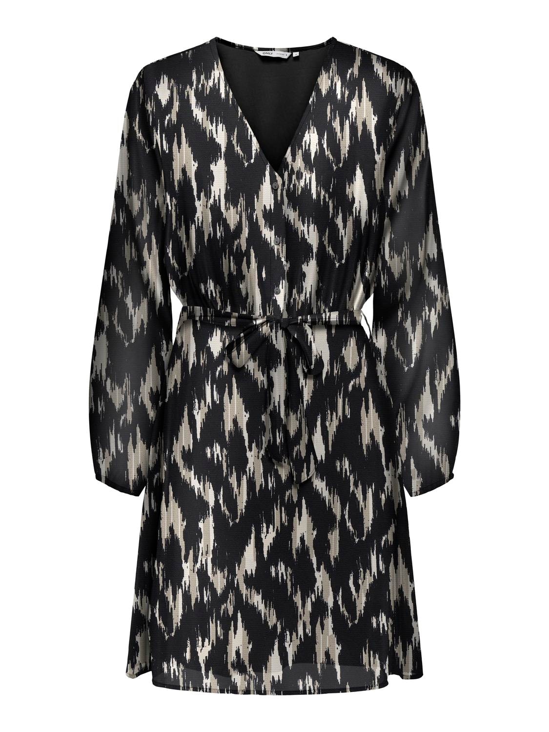ONLY Druckkleid »ONLCERA 3/4 SHORT DRESS WVN NOOS«