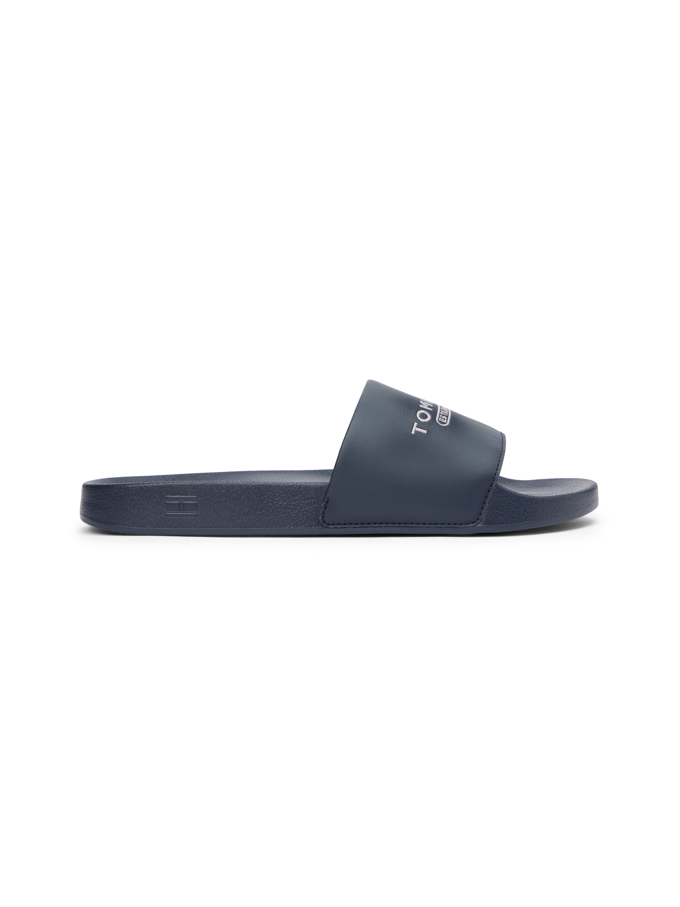 Tommy Hilfiger Pantolette »TOMMY HILFIGER RAISED POOL SLIDE«  , Sommerschuh, Badeschuh, Haussschuh mit Logoschriftzug