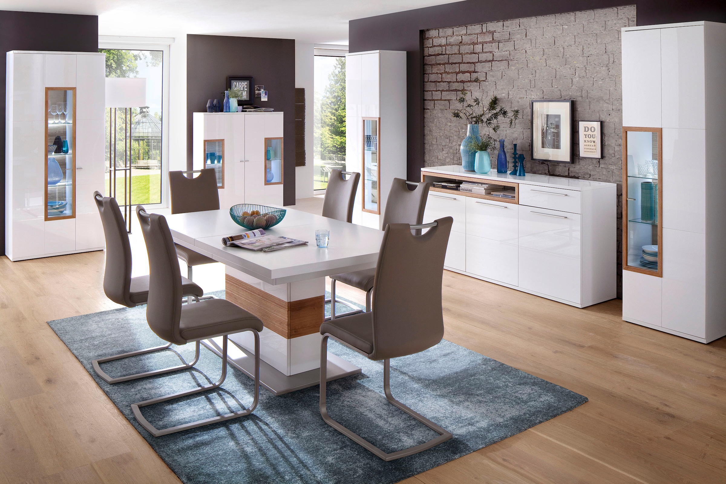 MCA furniture Freischwinger »Paulo« (Set) 4 Stk. Kunstleder Stuhl belastbar bis 120 kg