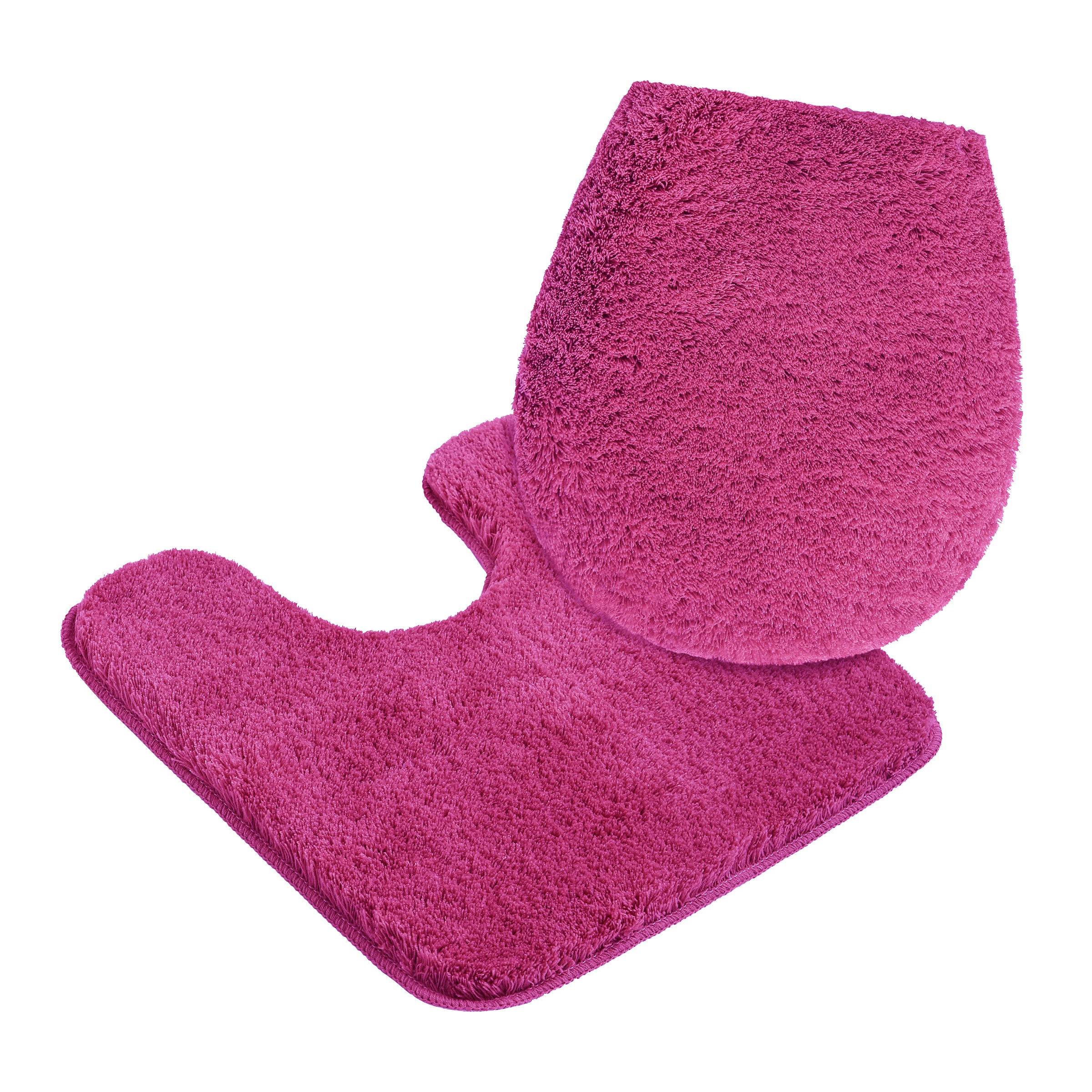 my home Badematte »Merida, Badvorleger, Badezimmer Teppich«, rutschhemmend beschichtet, fußbodenheizungsgeeignet-schnell trocknend-strapazierfähig, Badteppich, Uni Farben, rechteckig, rund & als 2-tlg. Set erhältlich
