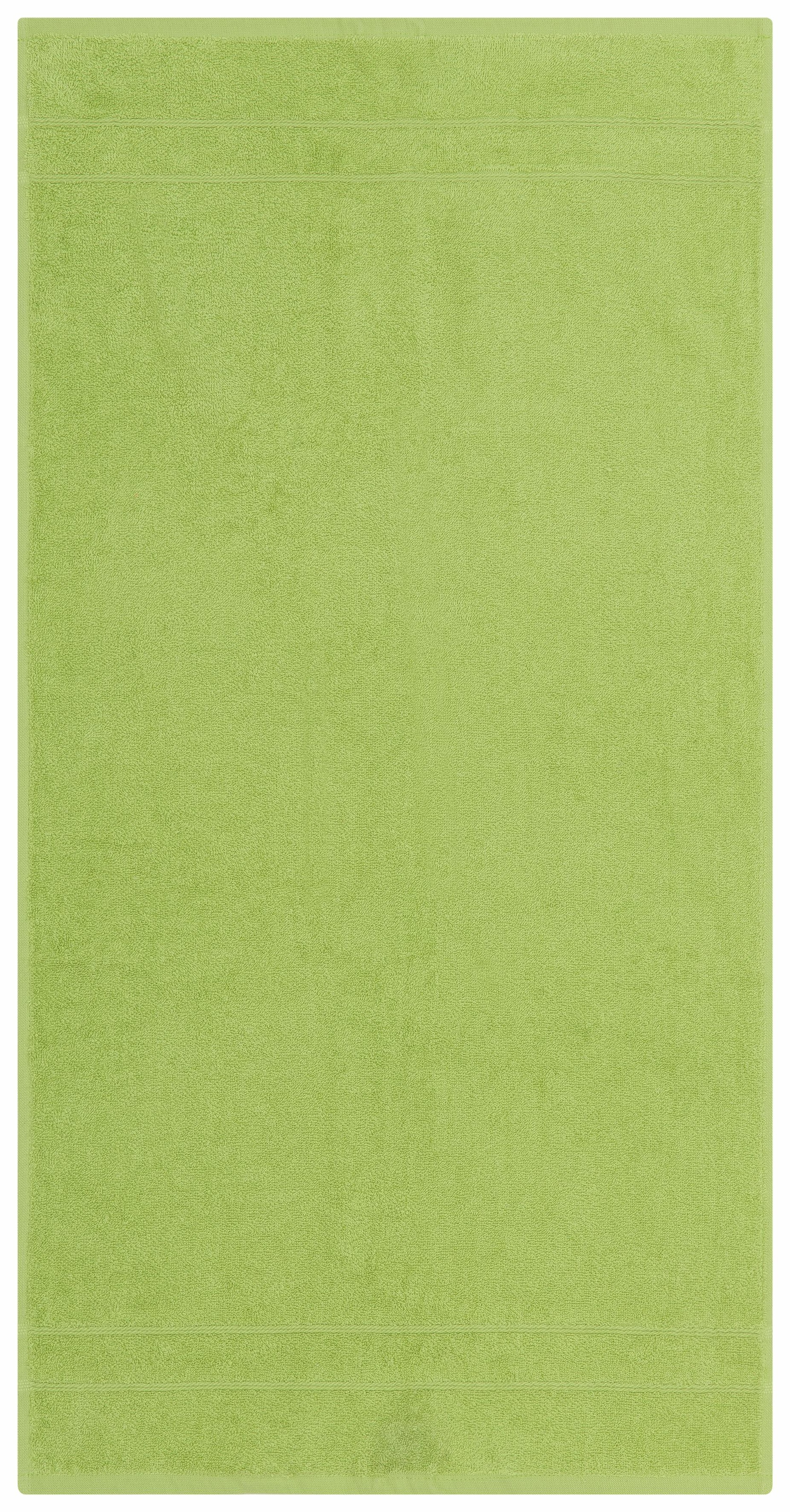 my home Handtuch Set »Inga, Duschtücher, Handtücher, Gästetücher, Seiftücher« Handtücher mit feiner Bordüre, 100% Baumwolle, einfarbig, weich