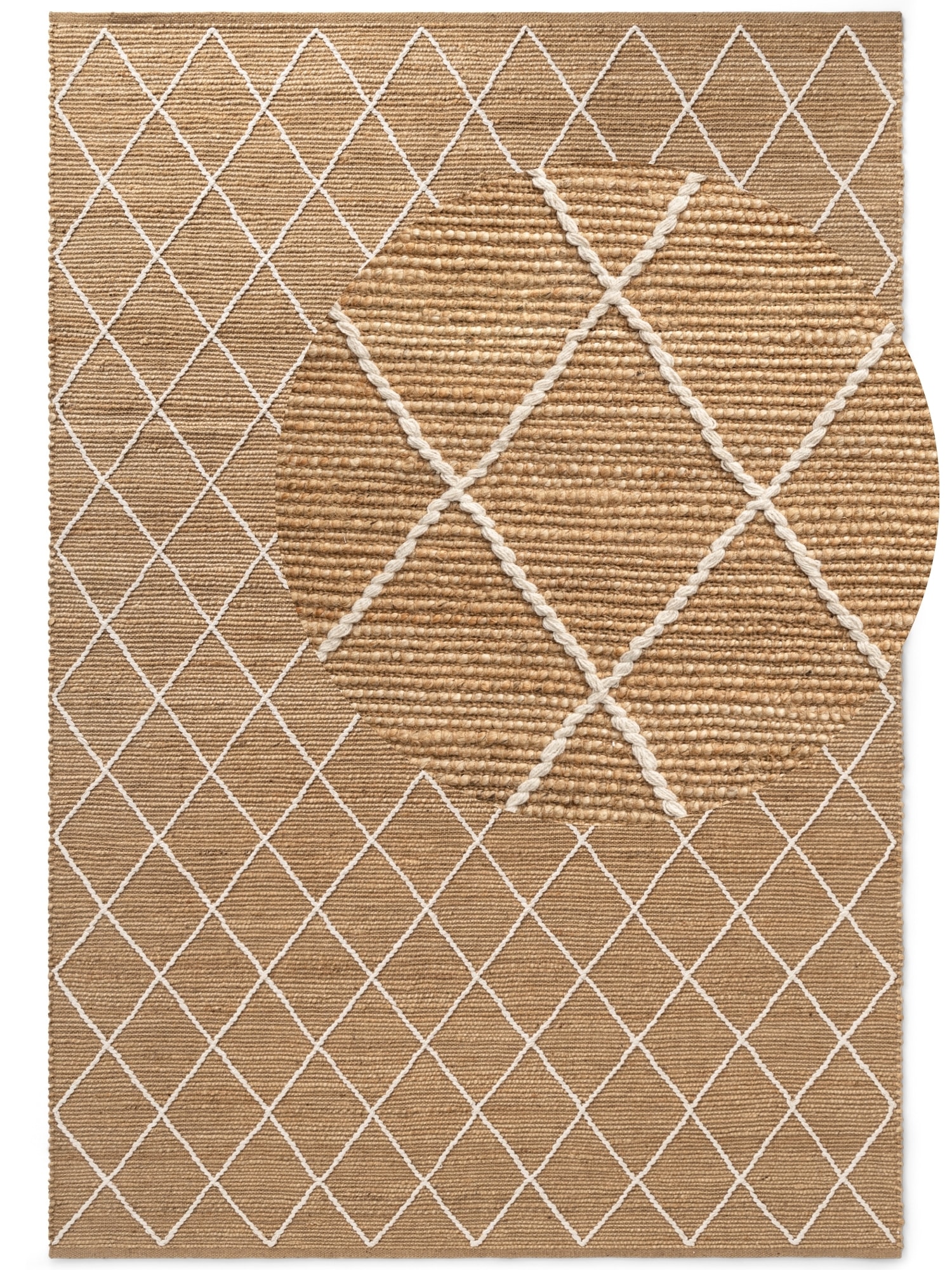 HANSE Home Teppich »Kunu Juteteppich«, rechteckig, 10 mm Höhe, Naturfasern, Jute, Baumwolle,...