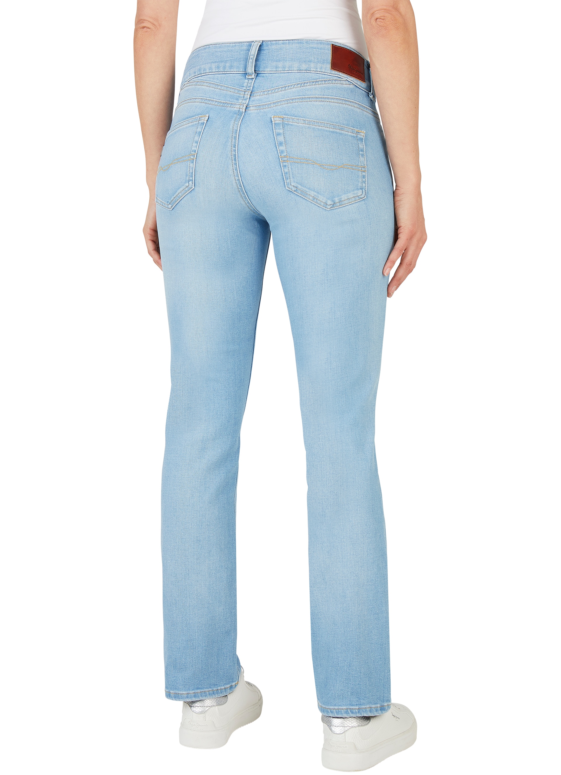 Pepe Jeans Slim-fit-Jeans »SLIM JEANS MW«, mit extrabreitem Bund mit Doppelknopf-Verschluss