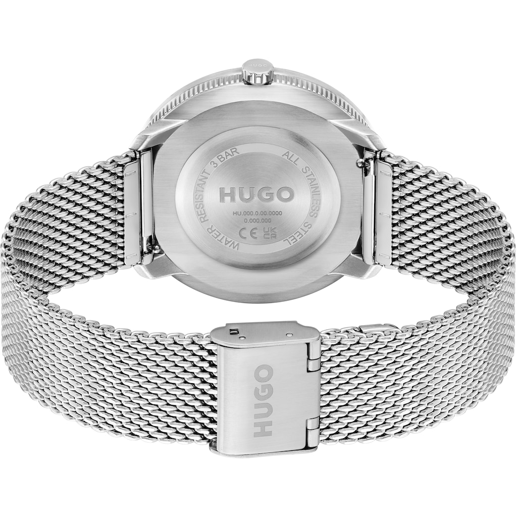 HUGO Quarzuhr »#FLUID, 1520025«, (Set, 2 tlg., Uhr mit Wechselband)