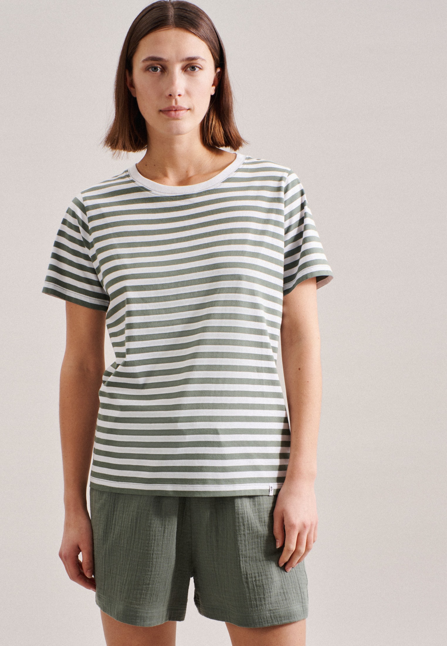 Rose«, OTTO Pyjama »Schwarze Sweatshirt Oberteil Streifen online bei seidensticker