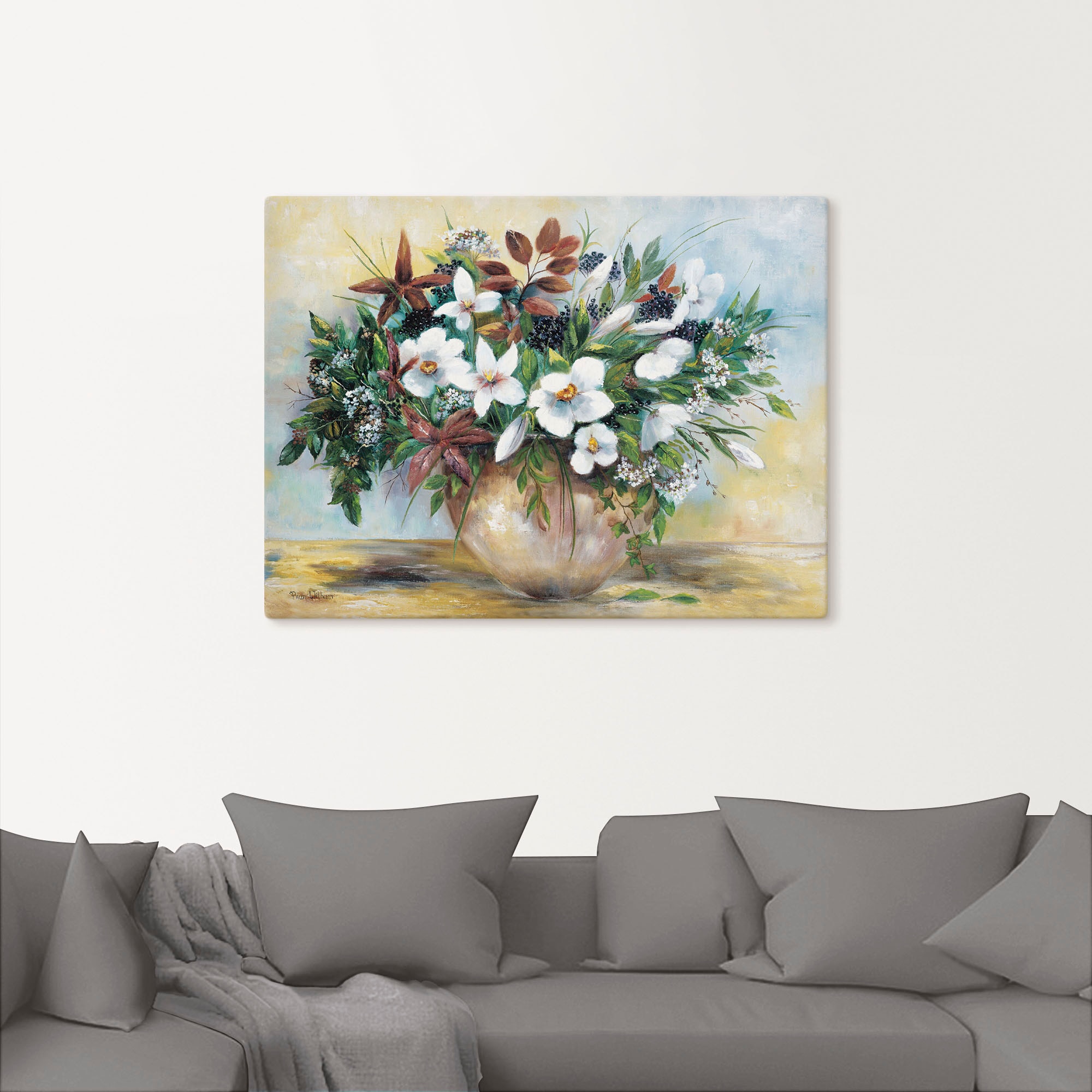 Artland Leinwandbild »Großzügige Blüten«, Blumen, (1 St.), auf Keilrahmen gespannt