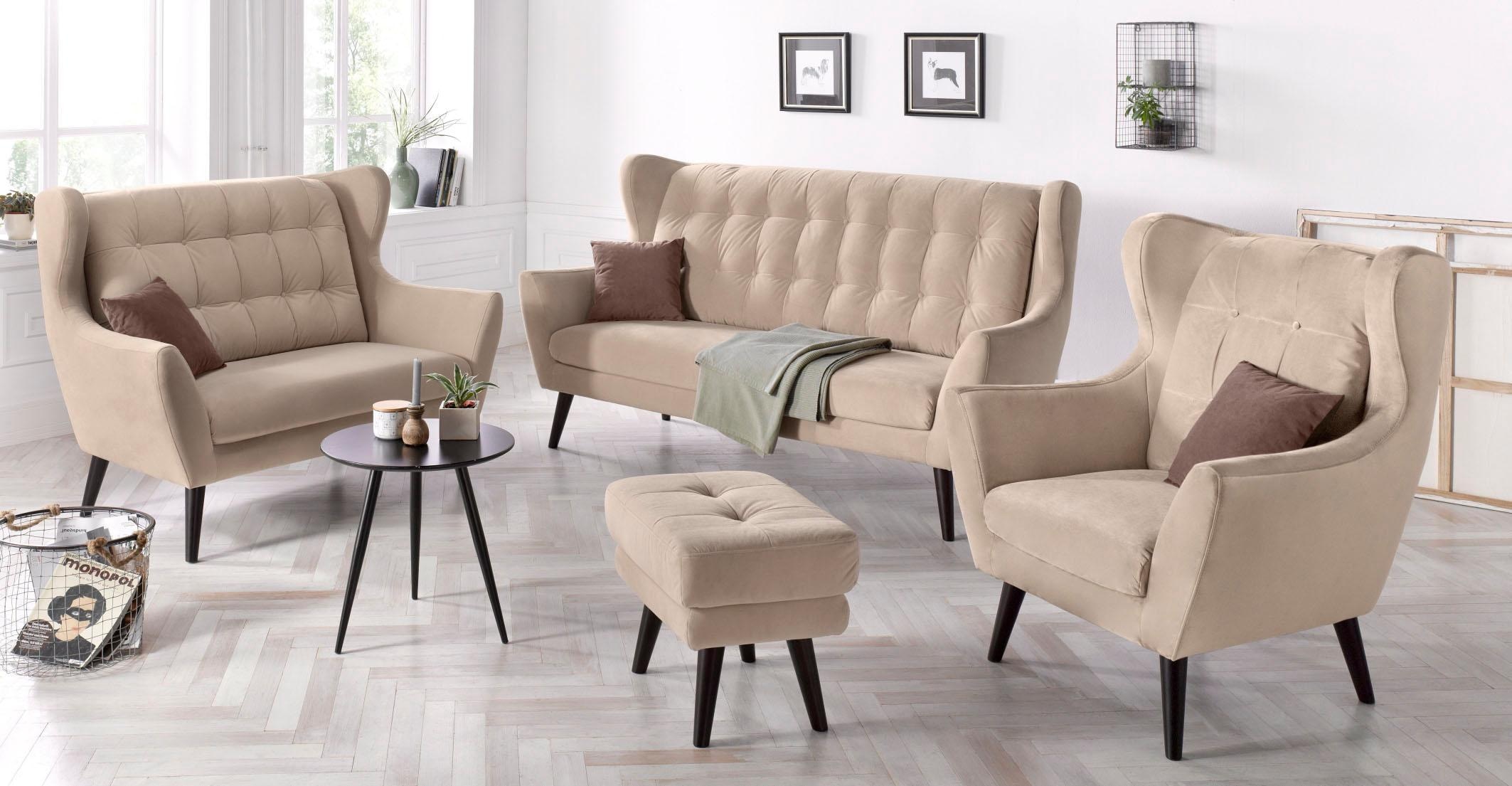 Home affaire 2-Sitzer »Hemmink« mit Knopfheftung