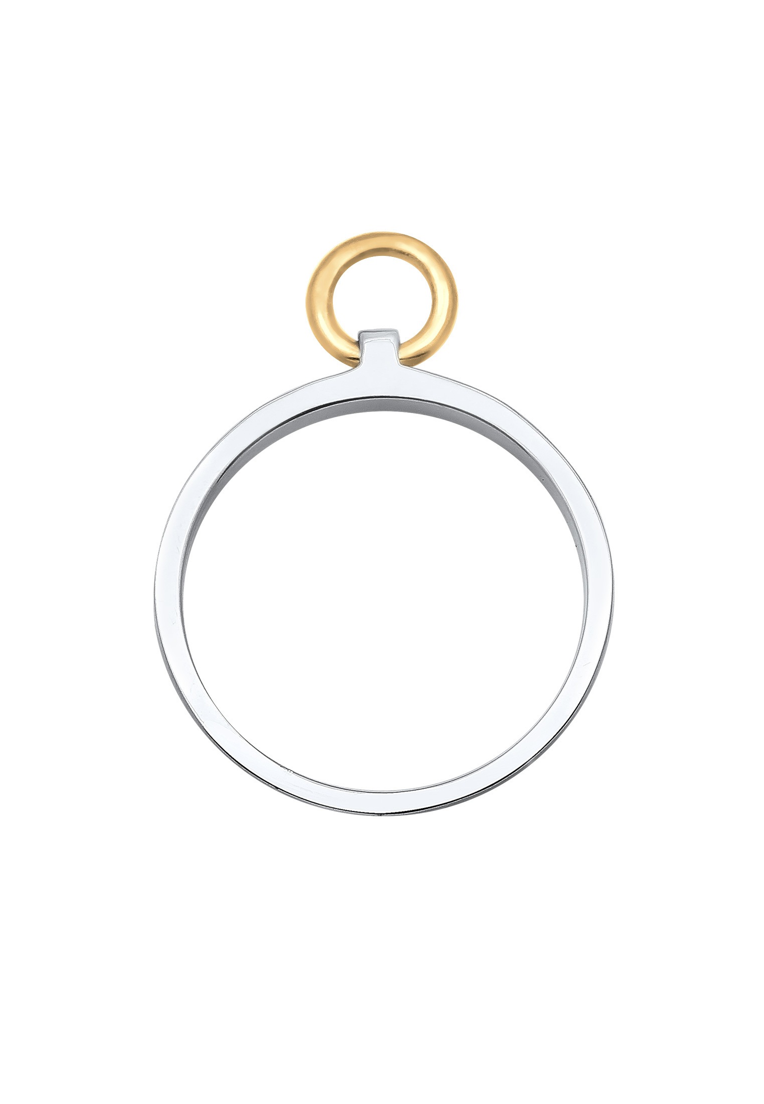 Elli Silberring »Ring Bandring Kreis Bicolor 925 Sterling Silber«