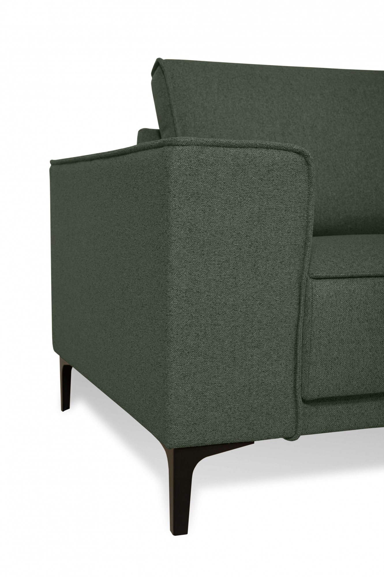 Places of Style Ecksofa »Casina«, mit abgerundeter Ottomane, in einem weichen Chenille-Stoff