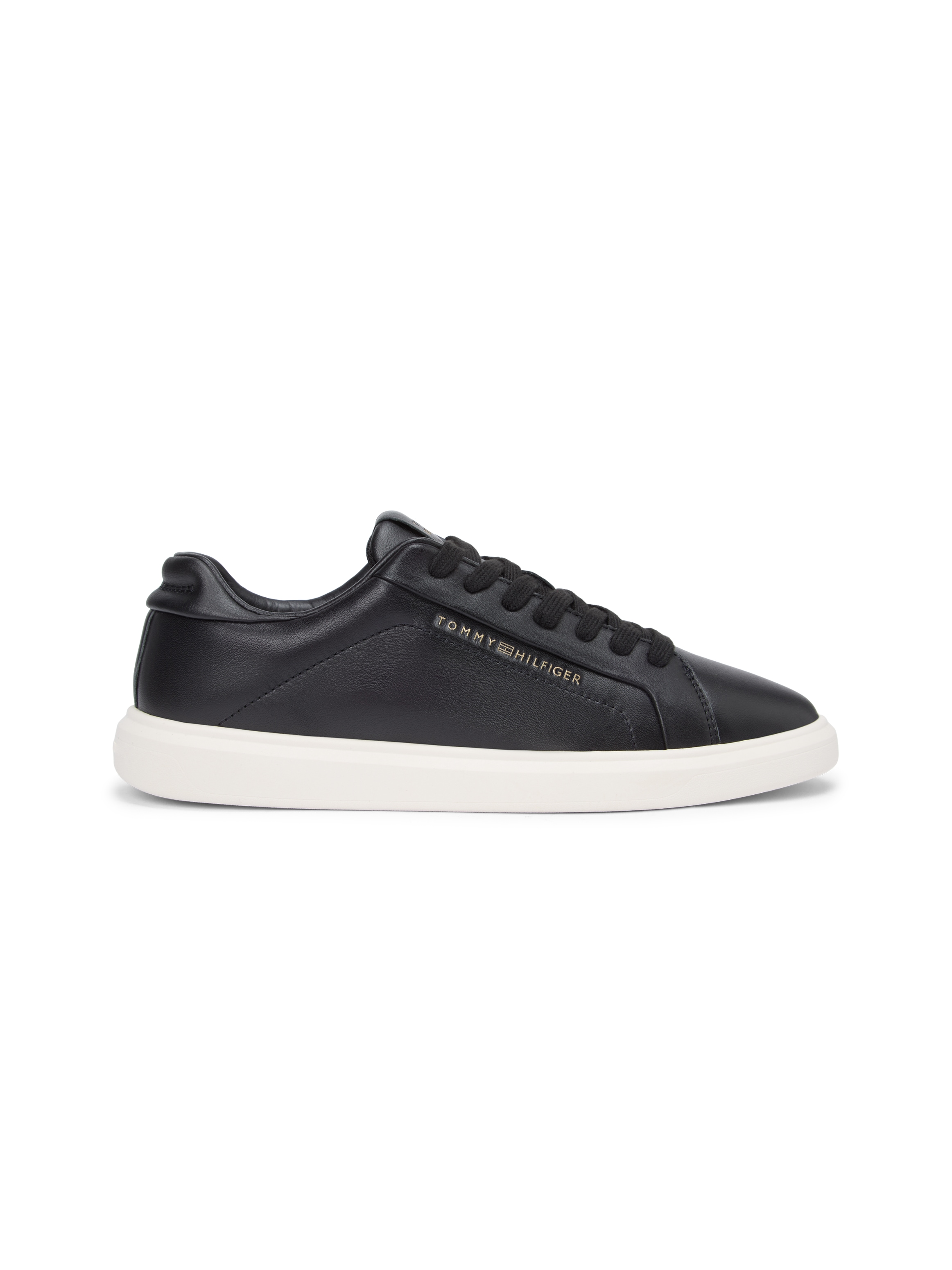 Tommy Hilfiger Plateausneaker »ICON COURT LIGHT WEIGHT SHINNY«  Freizeitschuh, Halbschuh, Schnürer mit TH-Logo  - klein ausfallend