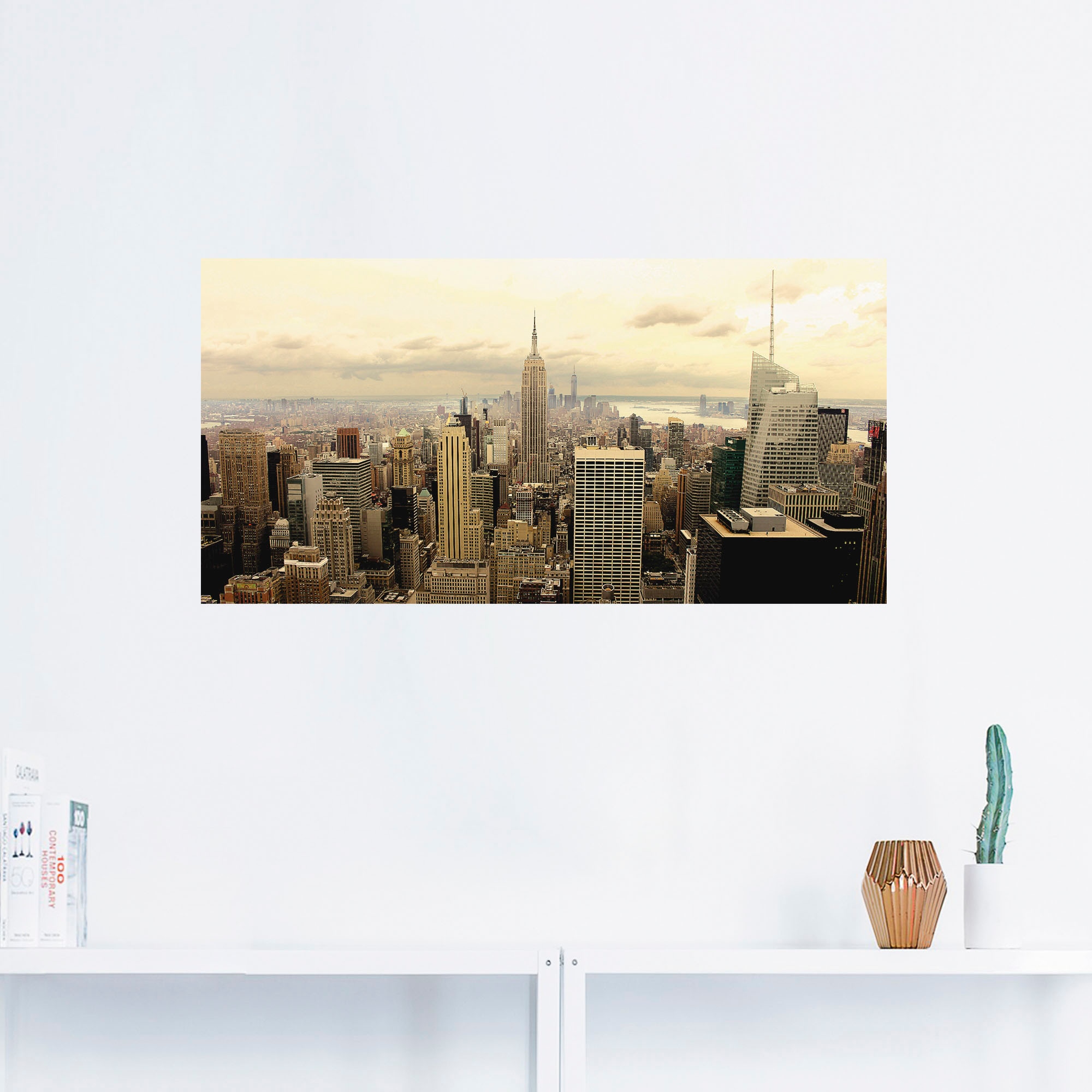 Artland Wandbild »Skyline Manhattan - New York«, Amerika, (1 St.), als Alubild, Outdoorbild, Leinwandbild, Poster, Wandaufkleber