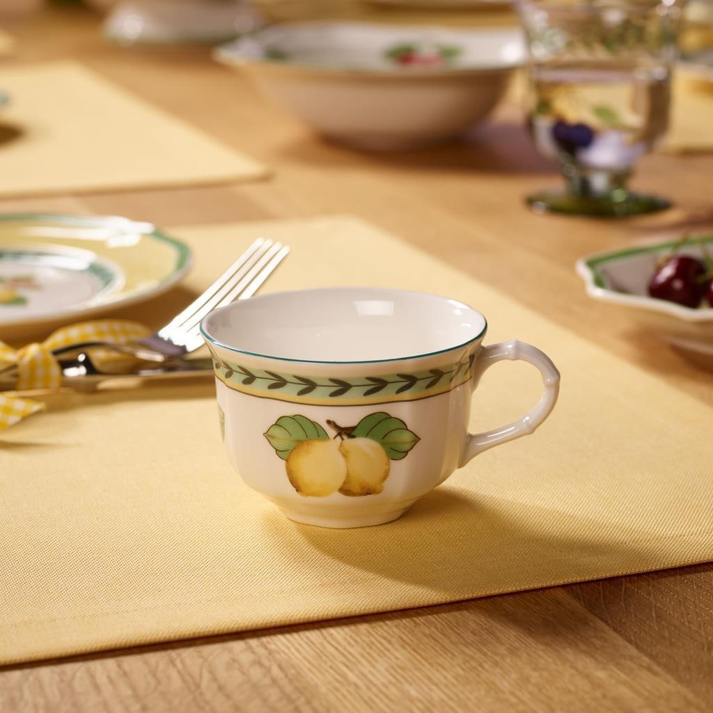 Villeroy & Boch Tasse »Teetassen mit Untertassen French Garden Fleurence 130 ml 6er Set bunt« Spülmaschinengeeignet, Mikrowellenfest