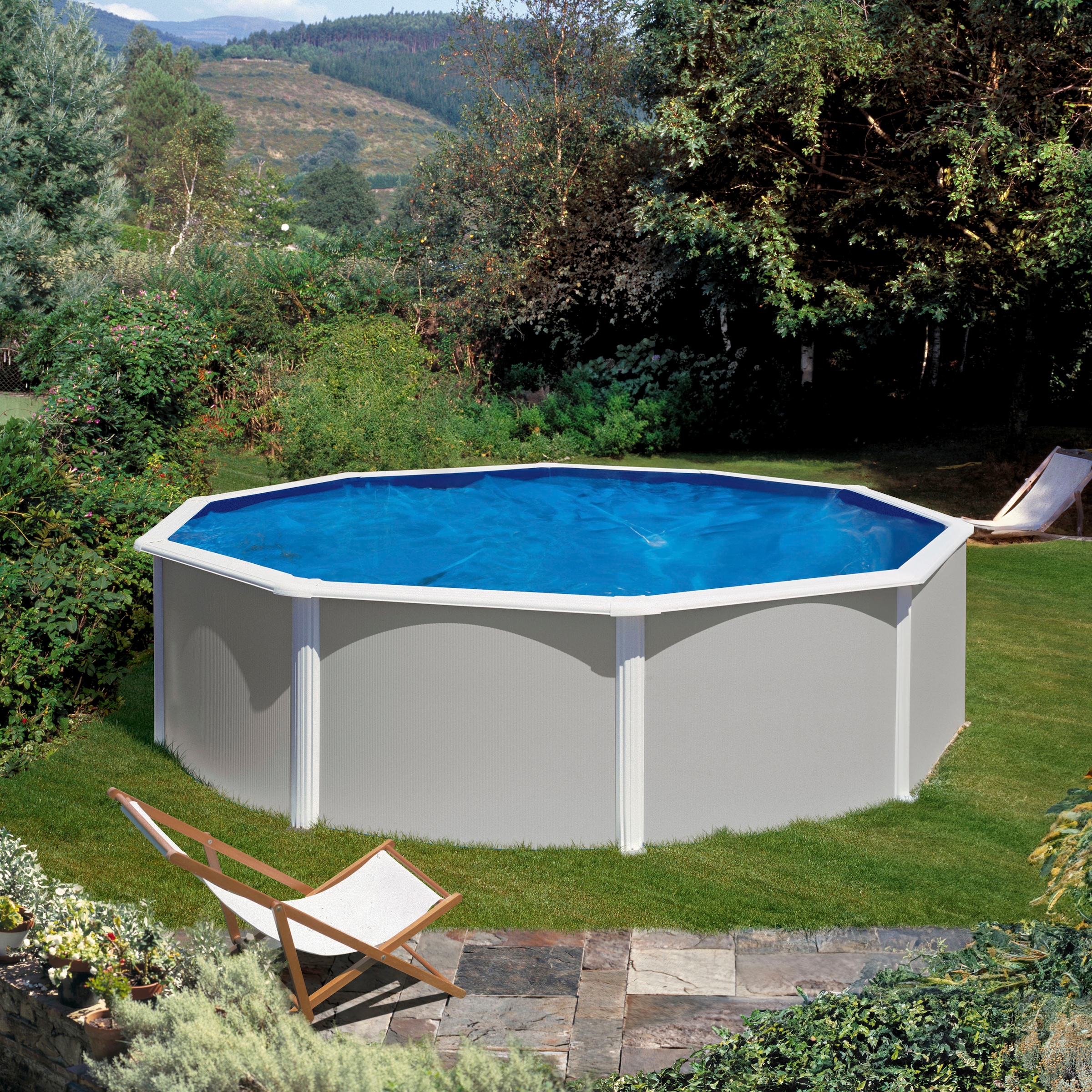 my POOL BWT Rundpool »ØxH: 300x120 cm«, (Spar-Set, 6 tlg.), mit Solardusche