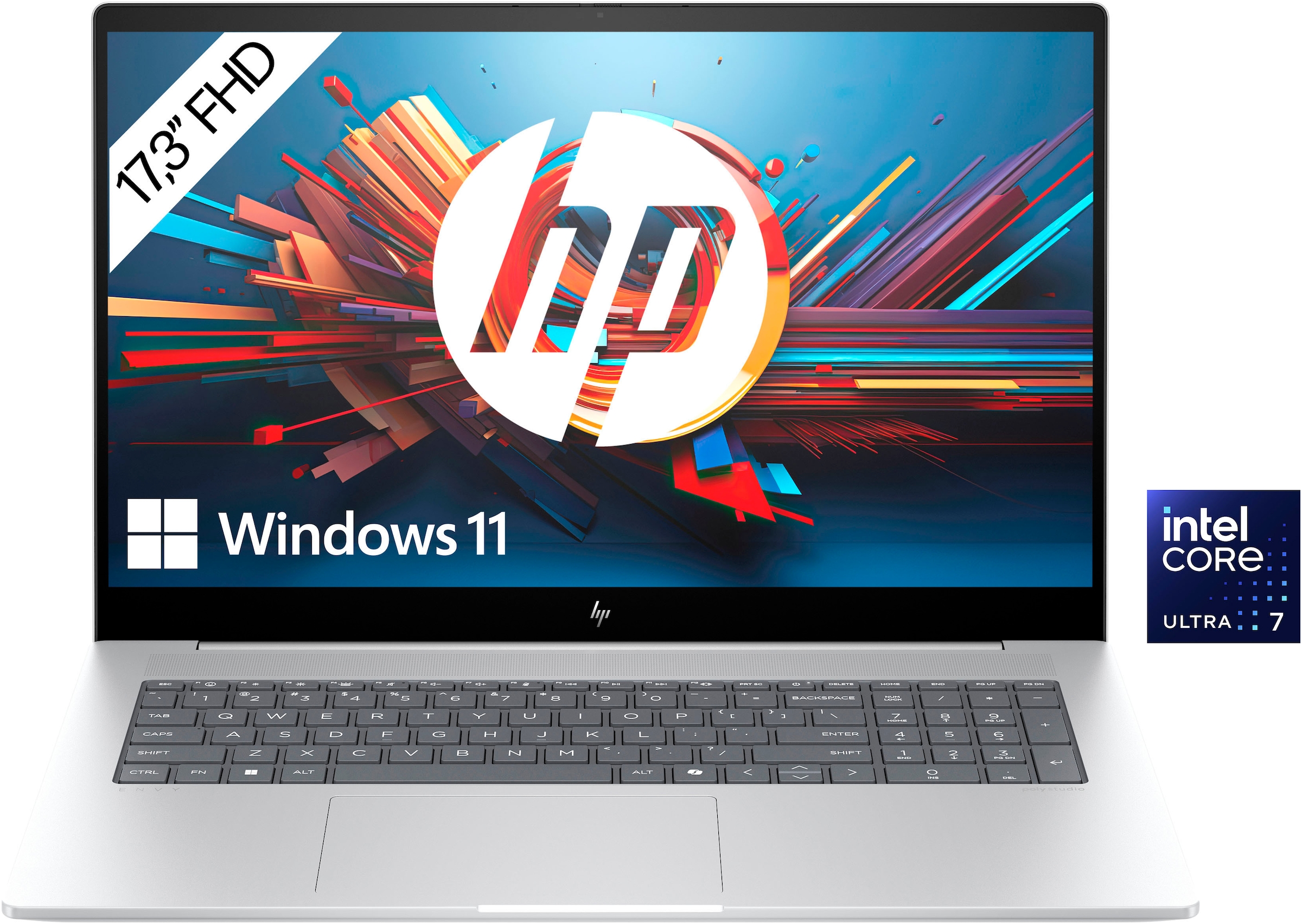 HP Notebook »Envy 17-da0277ng«, 43,9 cm, / 17,3 Zoll, Intel, Core Ultra 7, GeForce RTX 3050, 512 GB SSD