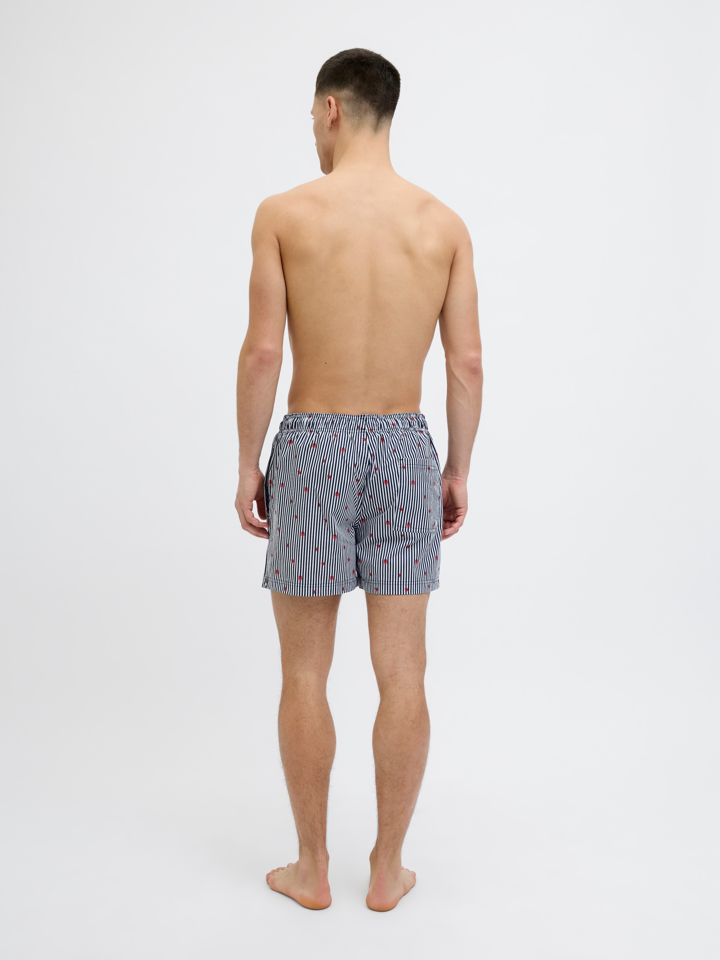 Jack & Jones Badeshorts »JPSTMAUI JJSWIM MINI STRIPE AKM SN«