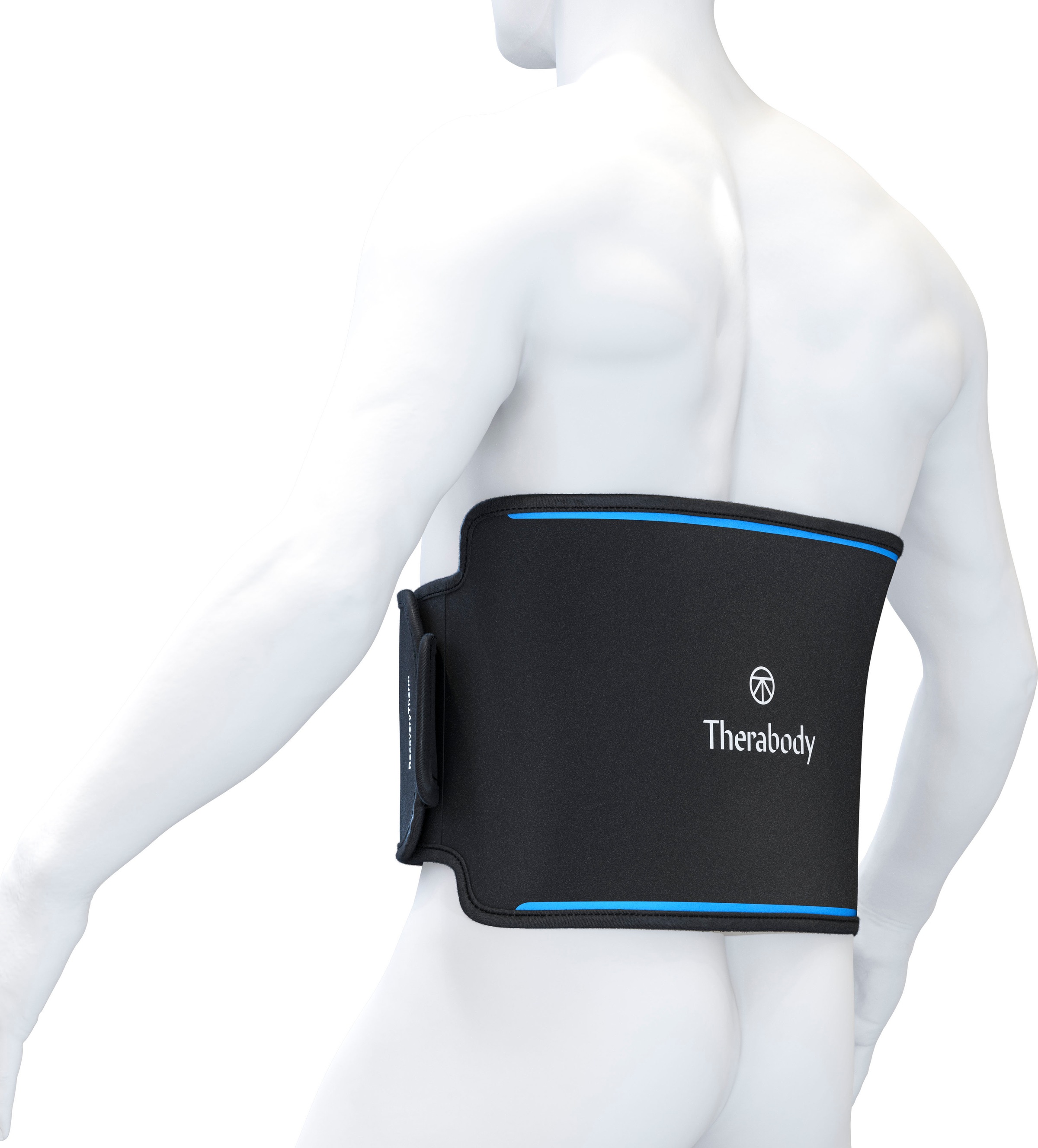 Therabody Massagegerät »RecoveryTherm Hot Vibration Gurt, 3 Wärme- & Vibrationsmodi«, zur Schmerzlinderung, Behandlung von Bauch & Rücken, Karbonfasergewebe