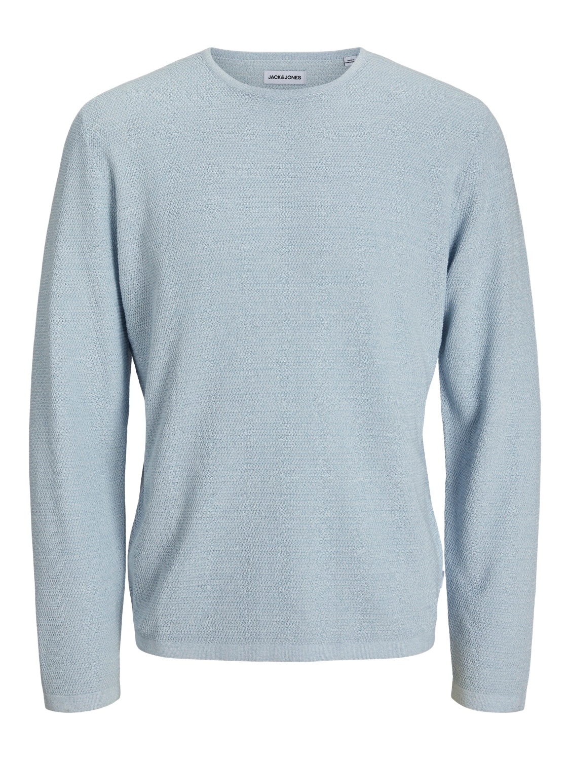 Jack & Jones Rundhalspullover »JJEGEORGE KNIT CREW NECK NOOS«, in Strick Optik