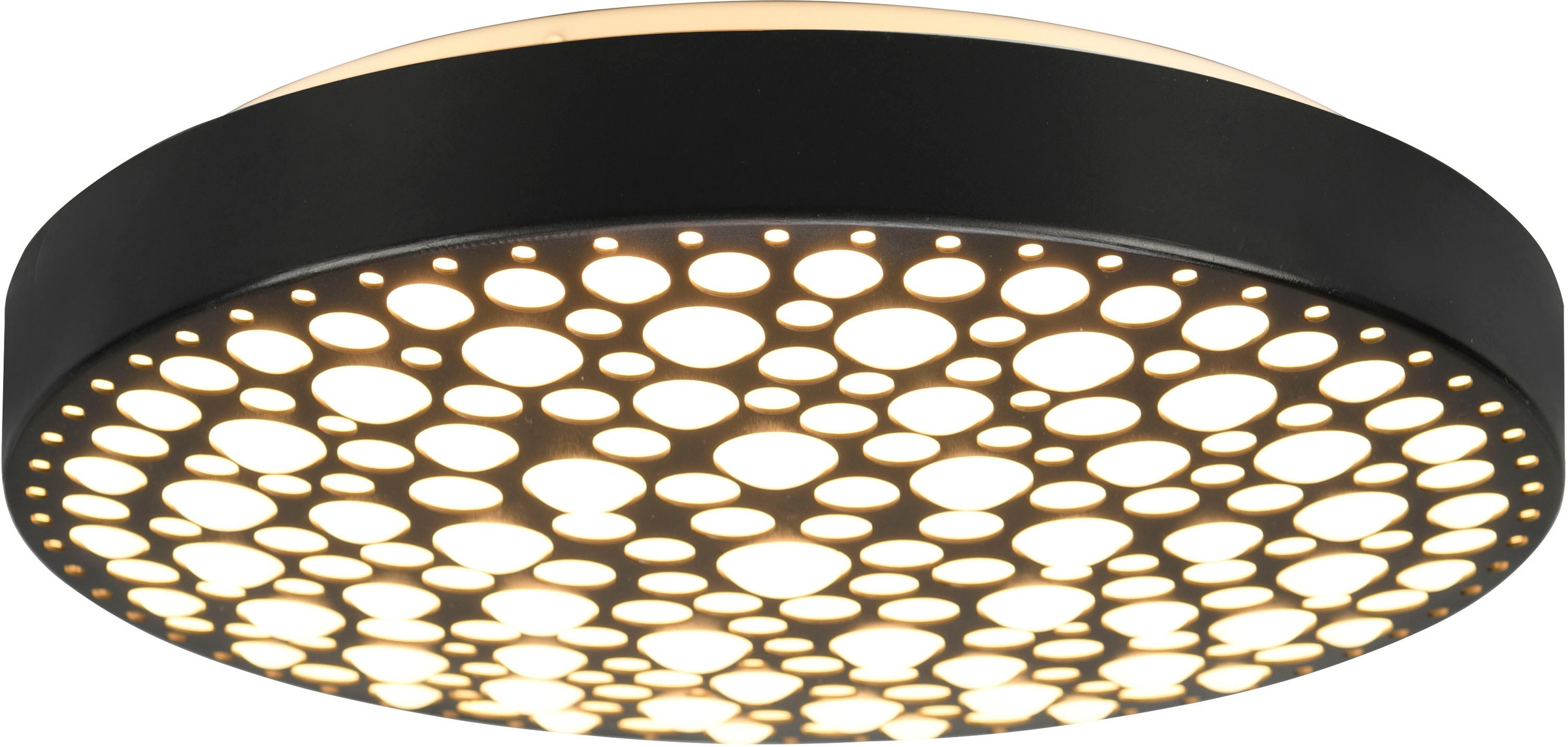 REALITY Leuchten LED Deckenleuchte »Chizu«, 1 flammig, Leuchtmittel LED-Board | LED fest integriert, Regenbogen RGB-Wechsel, dimmbar per Fernbedienung, Memory, Nachtlicht