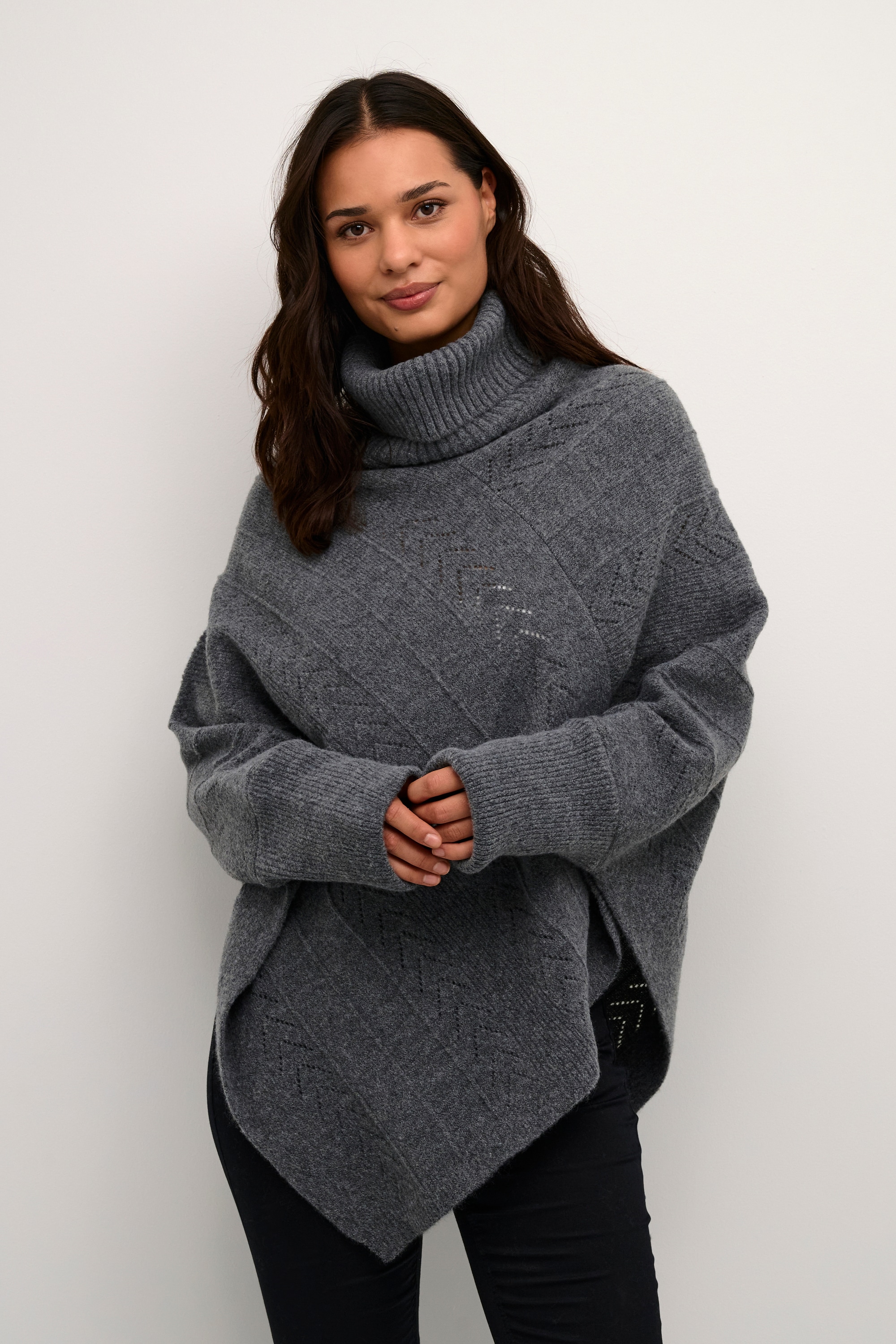 Cream Strickponcho »Poncho CRHoliday«