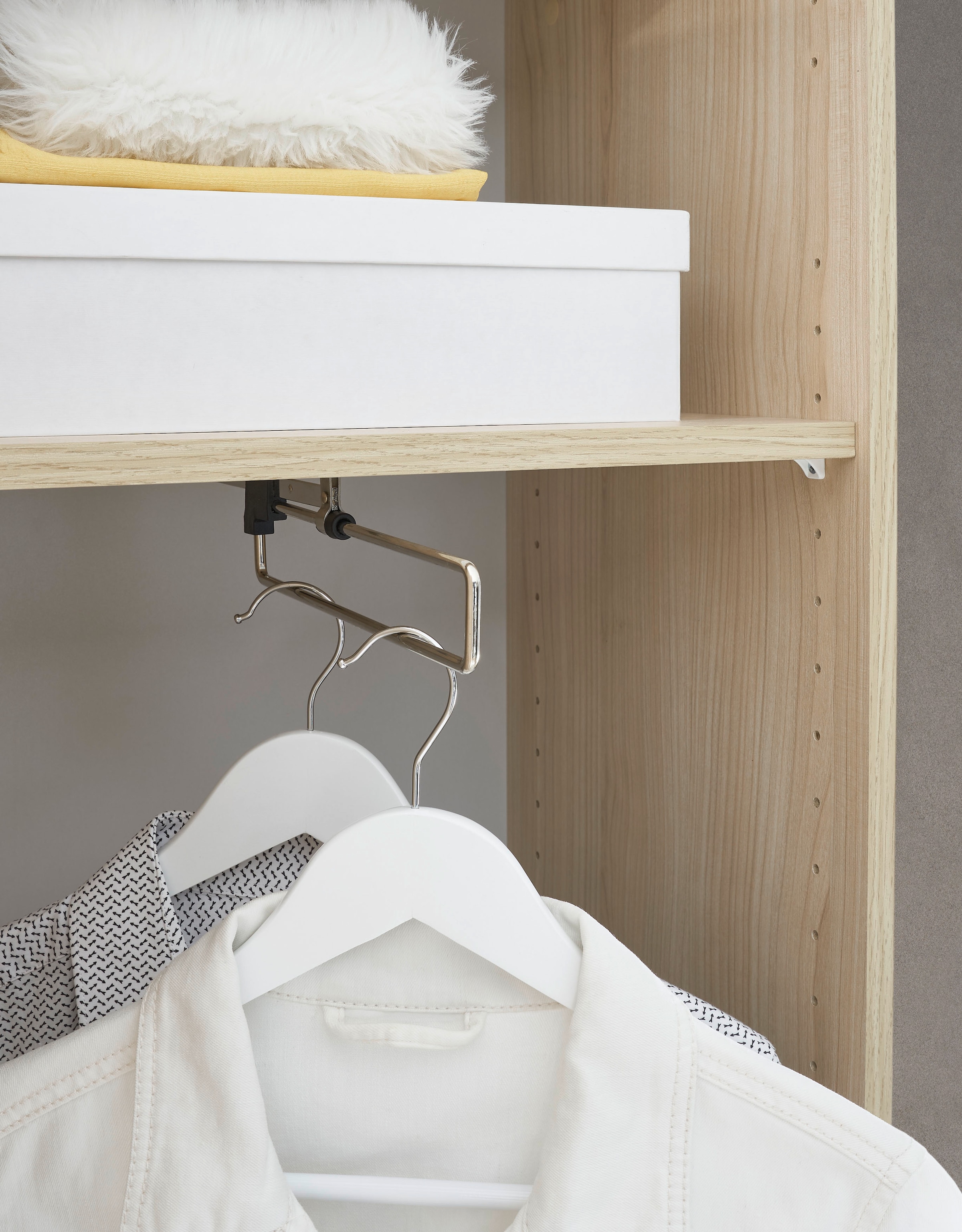 HBZ Garderobenschrank »Jimmy, Melaminbeschichtung, Griffleiste« 1 Stk. tlg. Breite 50cm, Griffleiste, Melaminbeschichtung
