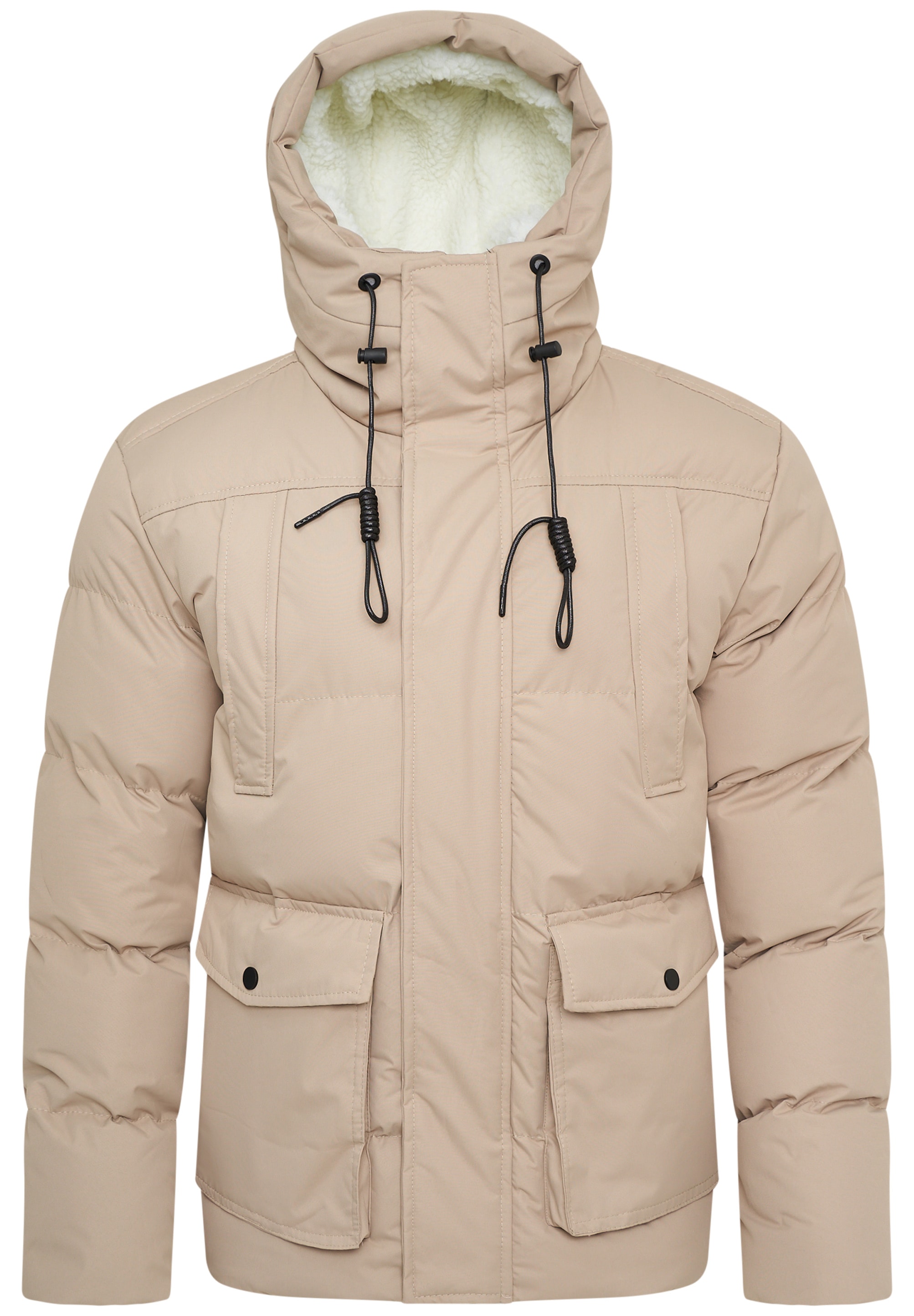 SOULSTAR Winterjacke »Steppjacke mit Kapuze & Teddyfell - Pufferjacke«